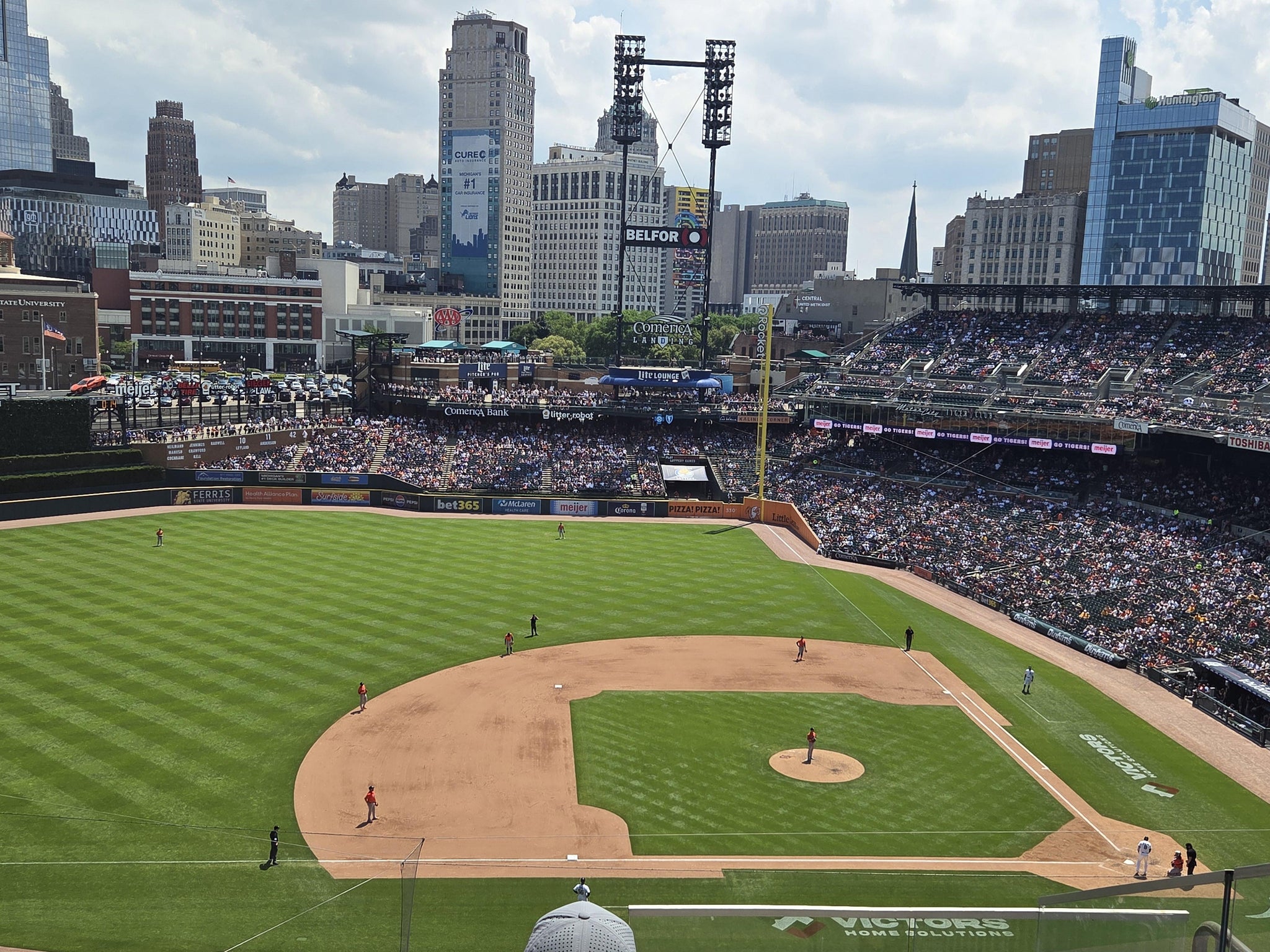 Real Fan View taken from Section 334 at Comerica Park by Matt G