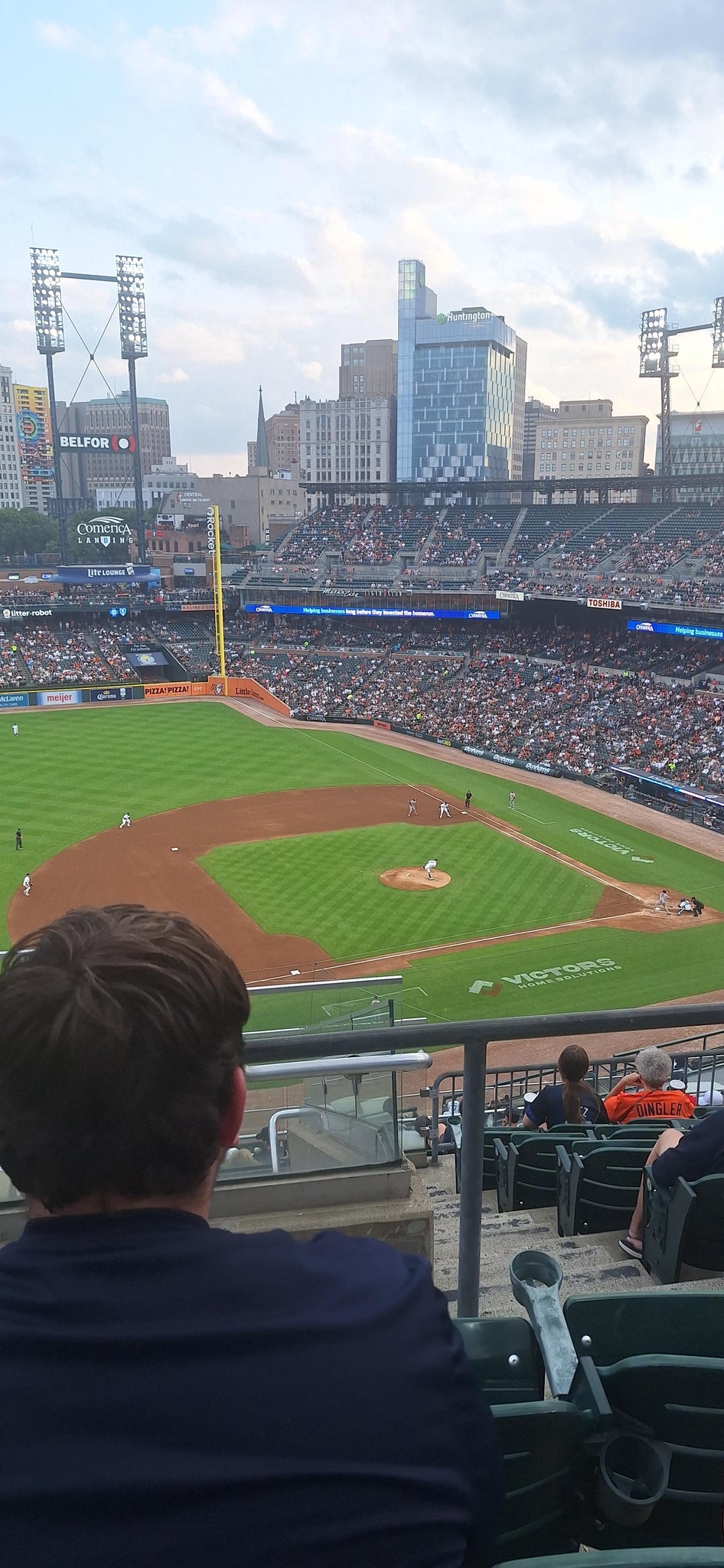 Vue réelle des fans prise de la Section 336 au site Comerica Park par Daniel D