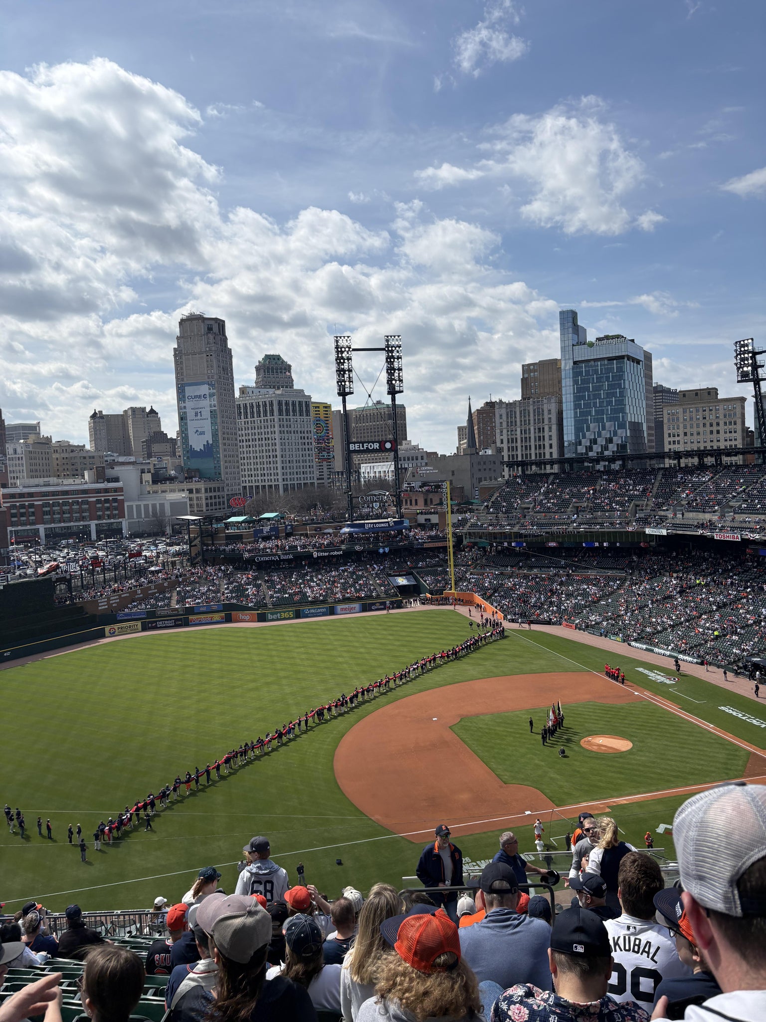 Vue réelle des fans prise de la Section 337 au site Comerica Park par Jenna G
