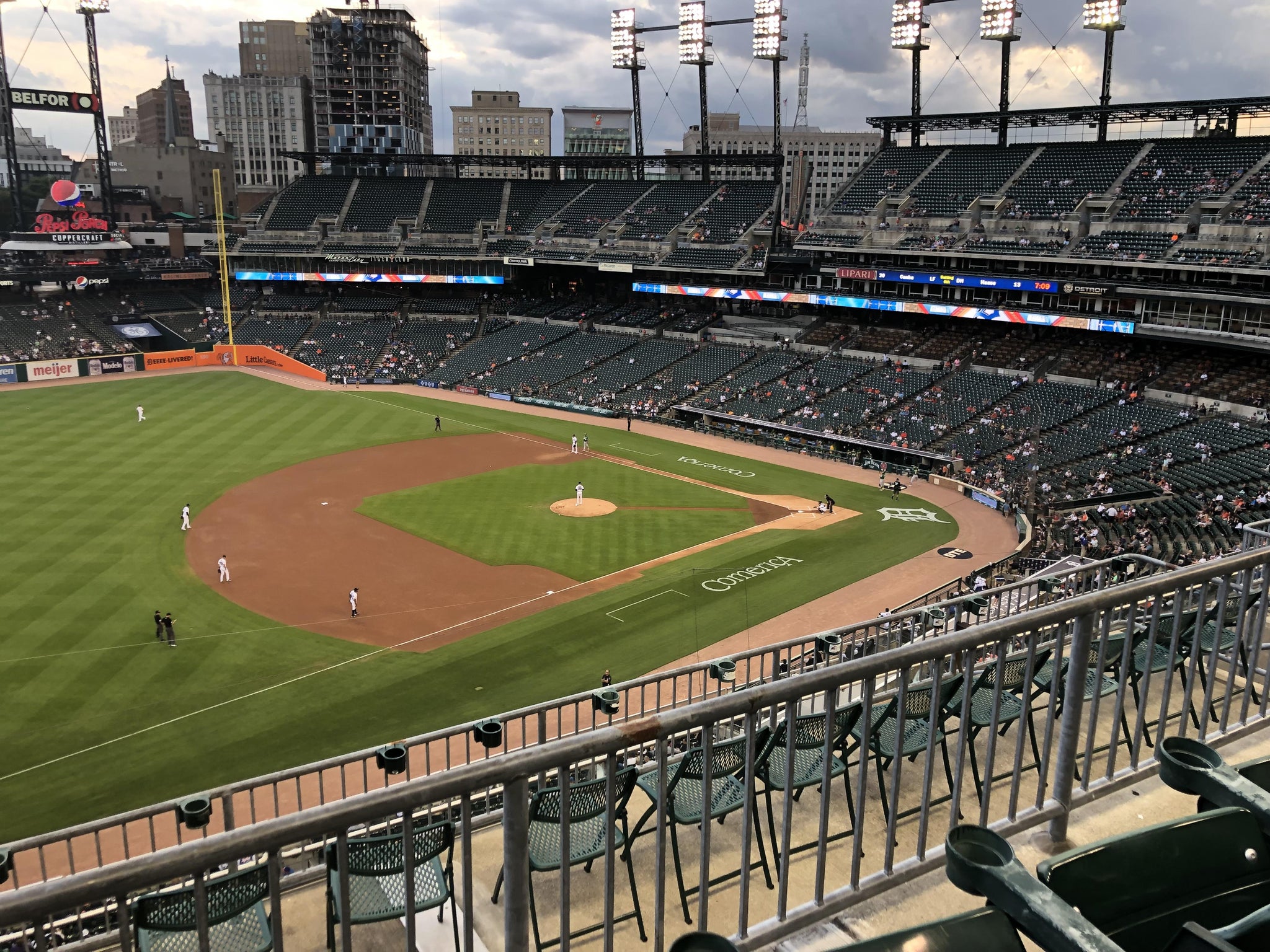 Vue réelle des fans prise de la Section 338 au site Comerica Park par Cynthia P