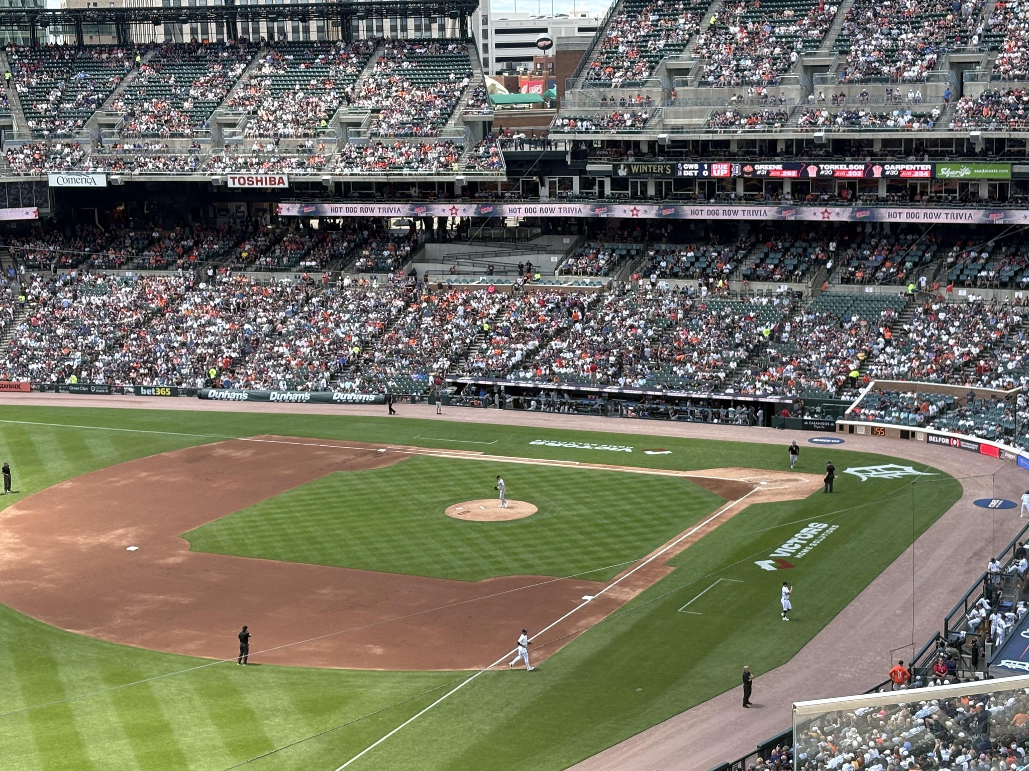 Real Fan View taken from Section 342 at Comerica Park by Gary F