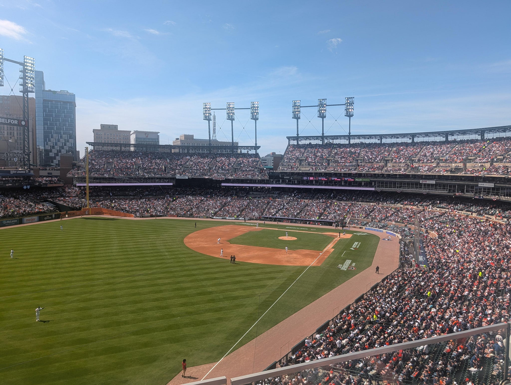 Real Fan View taken from Section 344 at Comerica Park by Kendra K