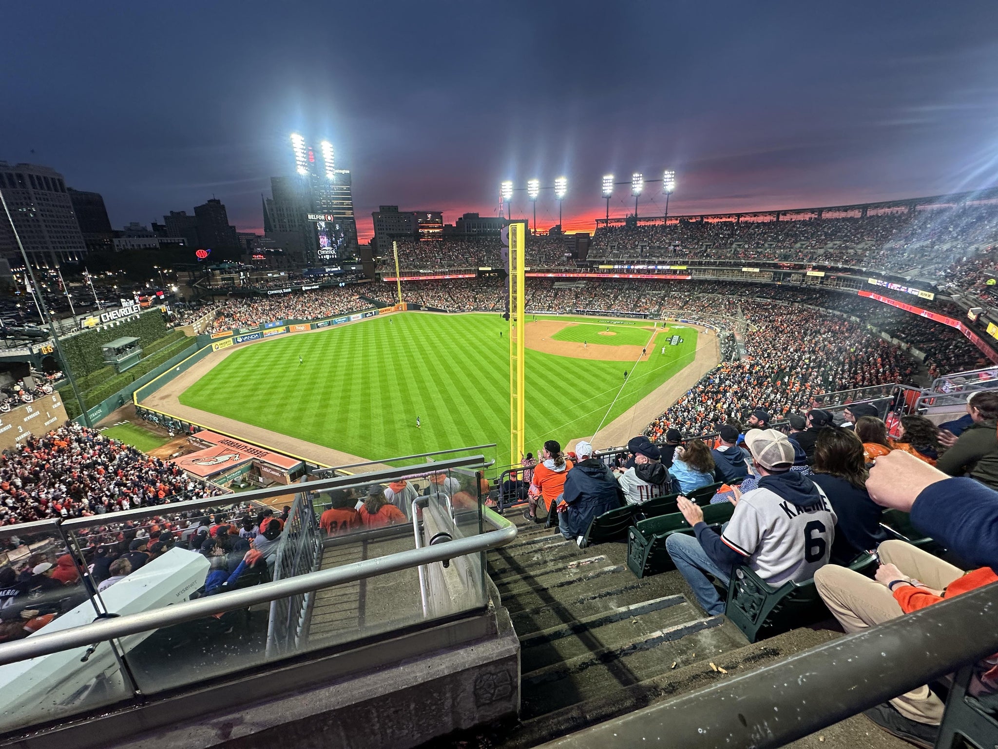 Real Fan View taken from Section 345 at Comerica Park by Andrew J