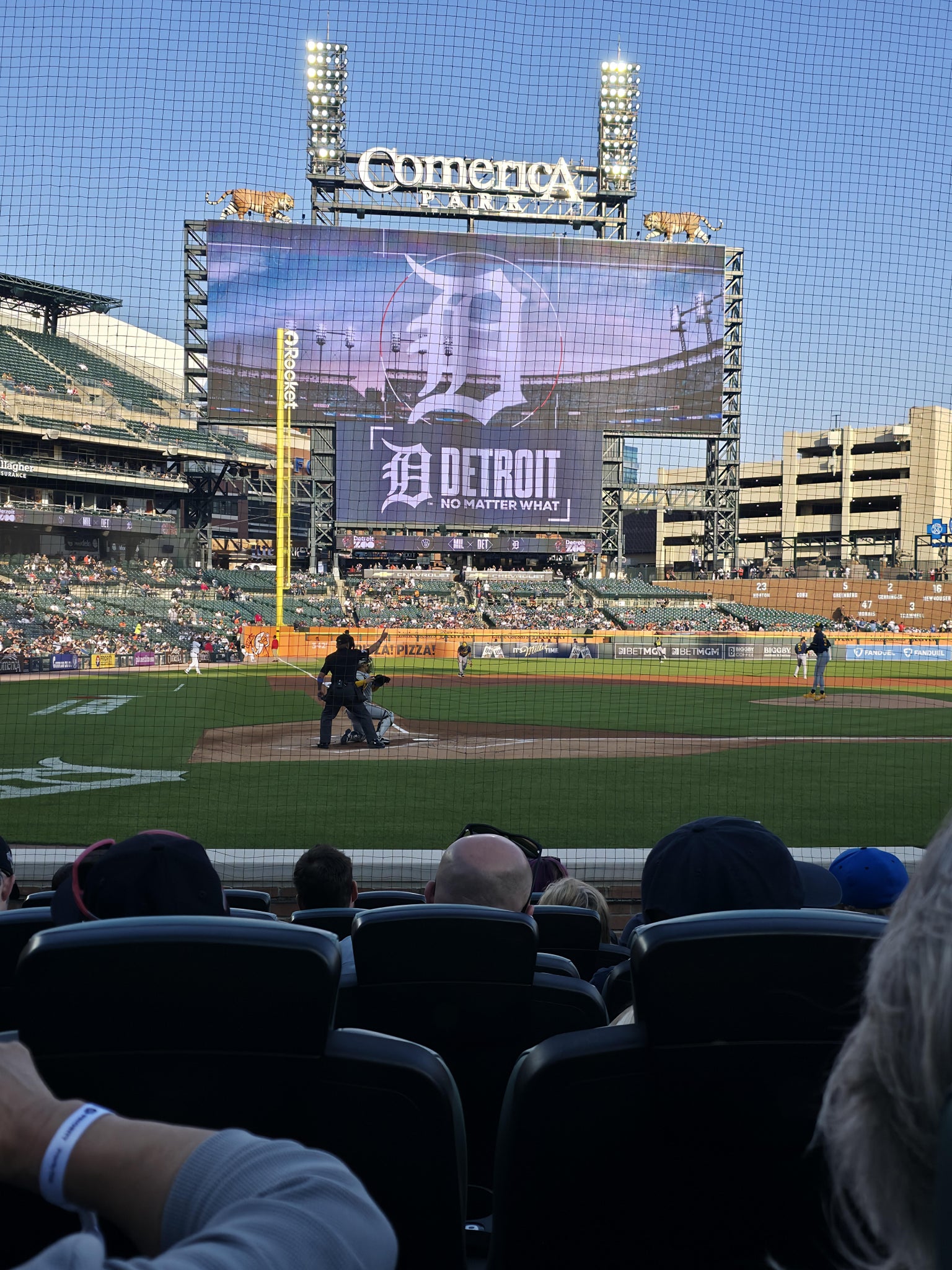 Real Fan View taken from Priority Club 1 at Comerica Park by Robert P