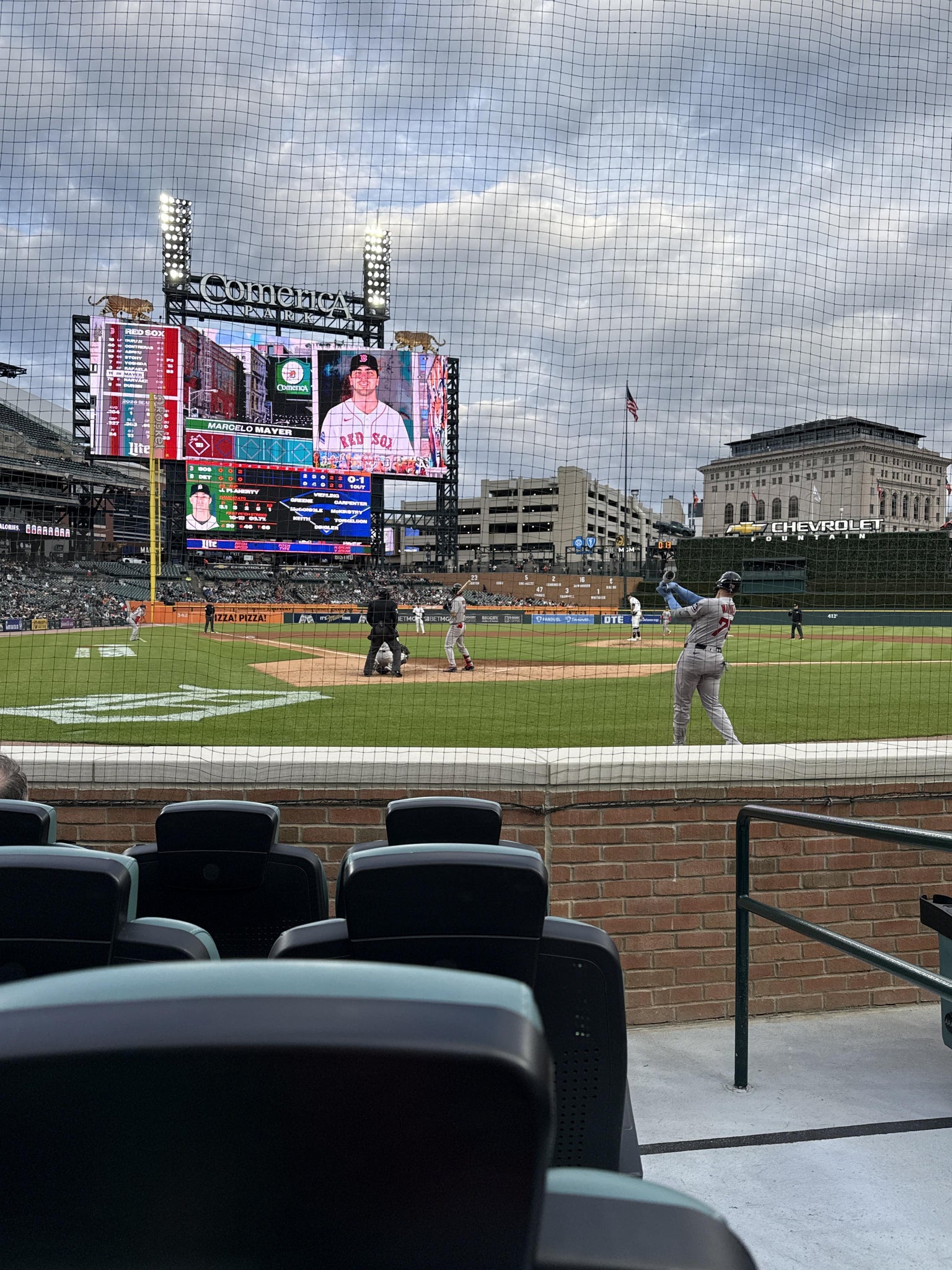 Real Fan View taken from Priority Club 2 at Comerica Park by Sylvia T
