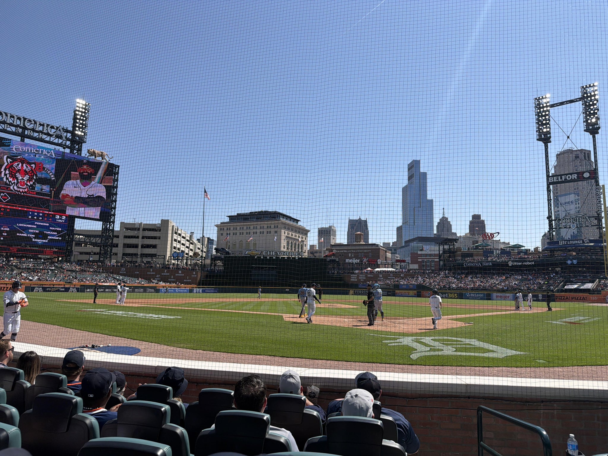 Real Fan View taken from Priority Club 4 at Comerica Park by Mark S