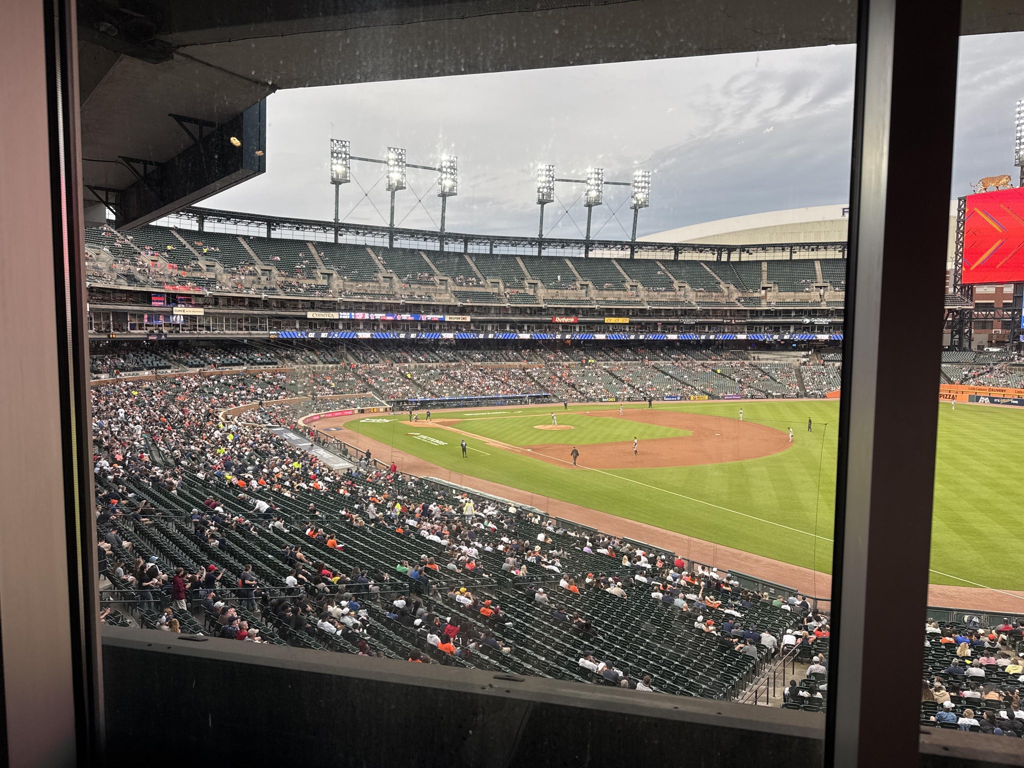 Real Fan View taken from Tclub at Comerica Park by Michael A