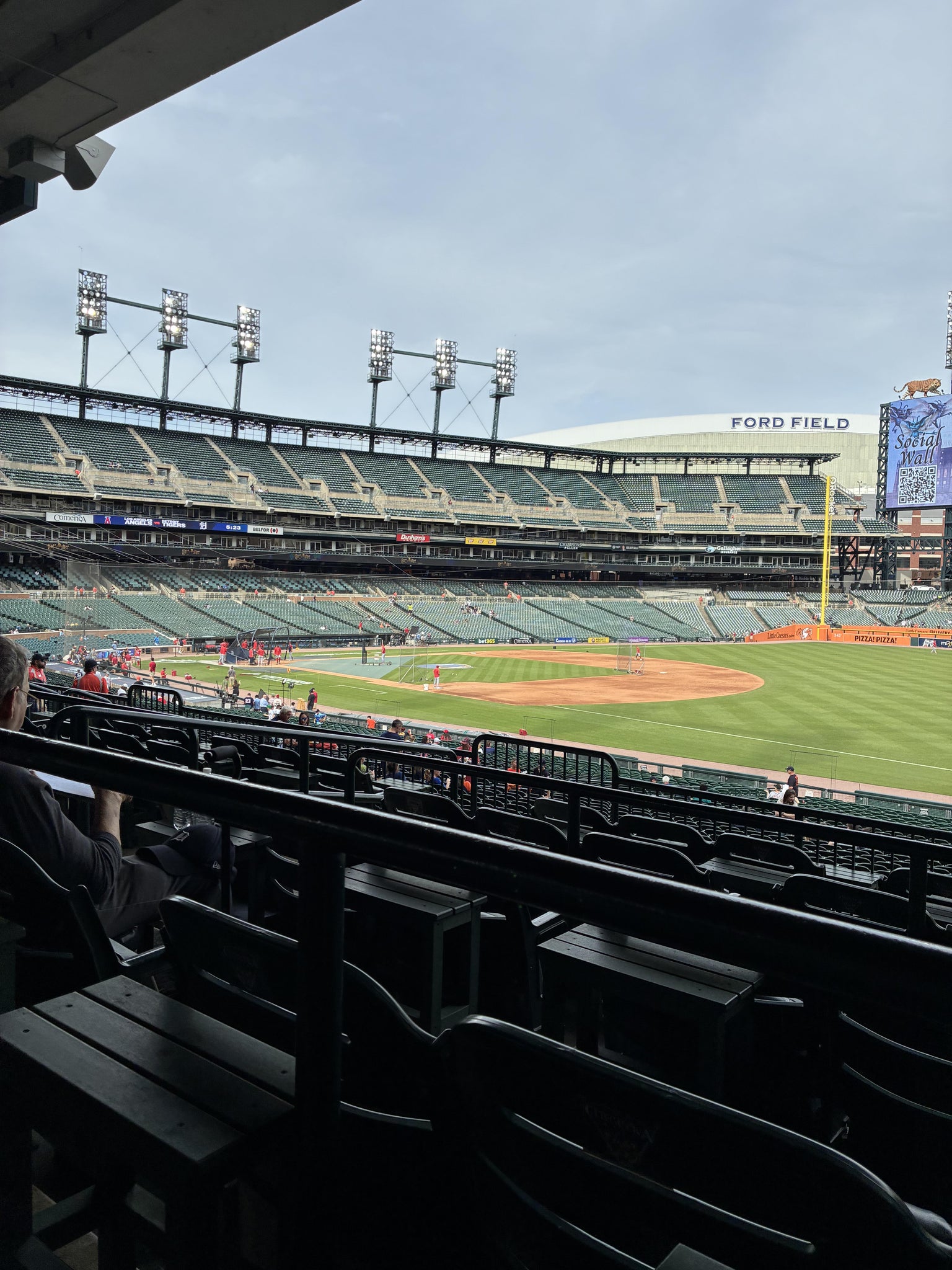 Real Fan View taken from Terrace 116 A at Comerica Park by Timothy F