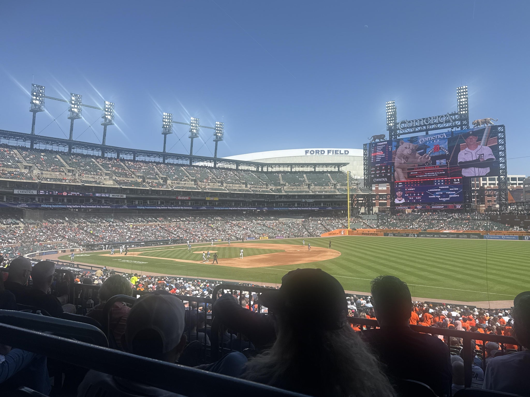 Real Fan View taken from Terrace 116 B at Comerica Park by Johnny R