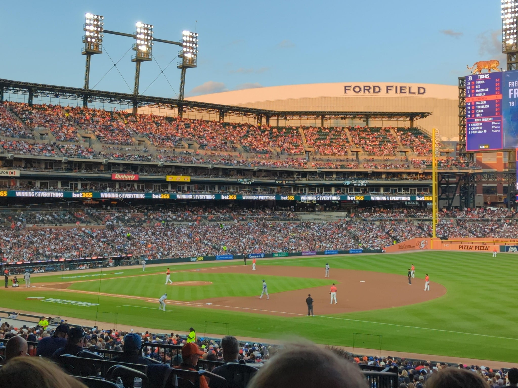 Real Fan View taken from Terrace 116 C at Comerica Park by Bradley P