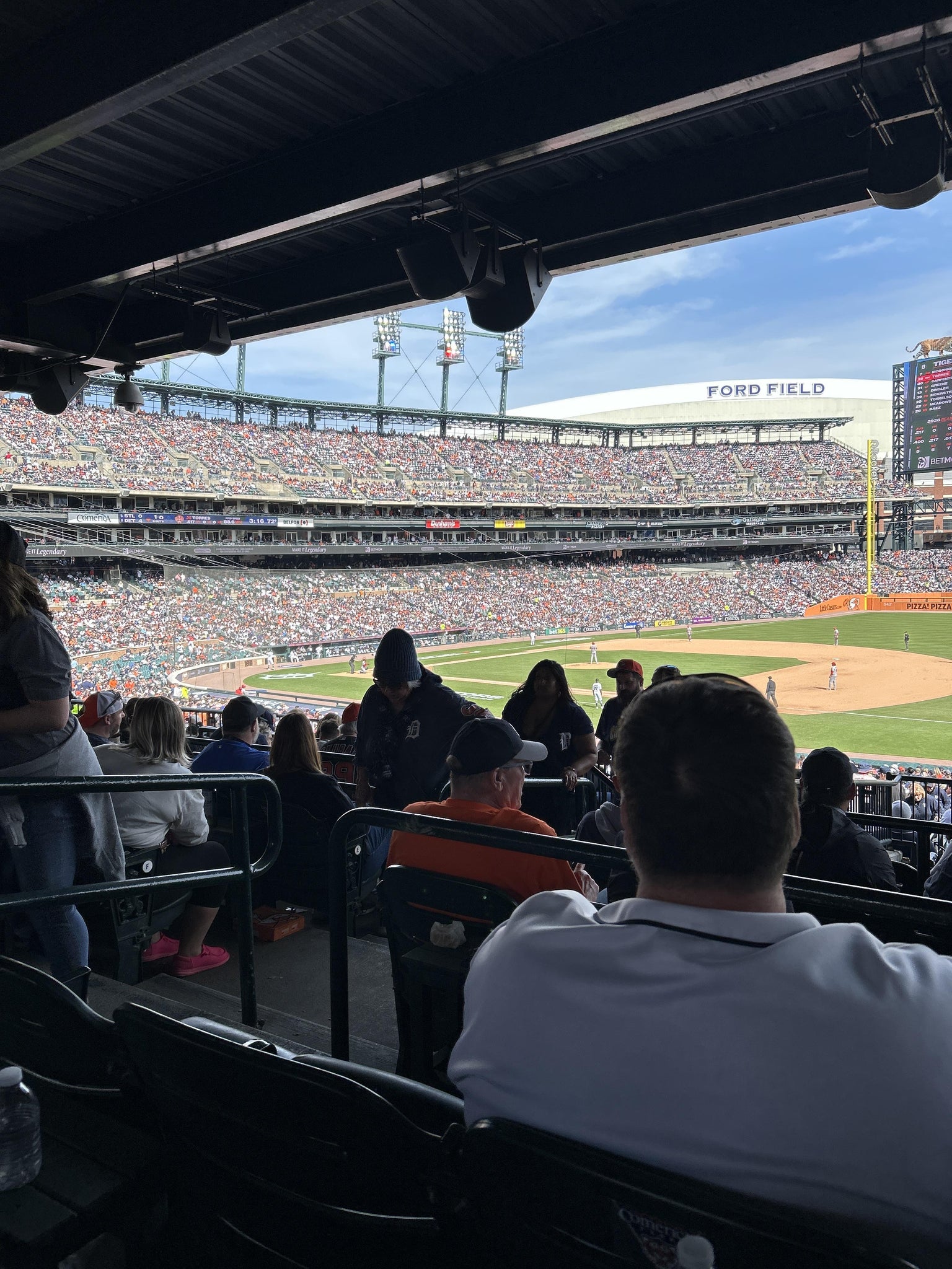 Real Fan View taken from Terrace 117 C at Comerica Park by James S