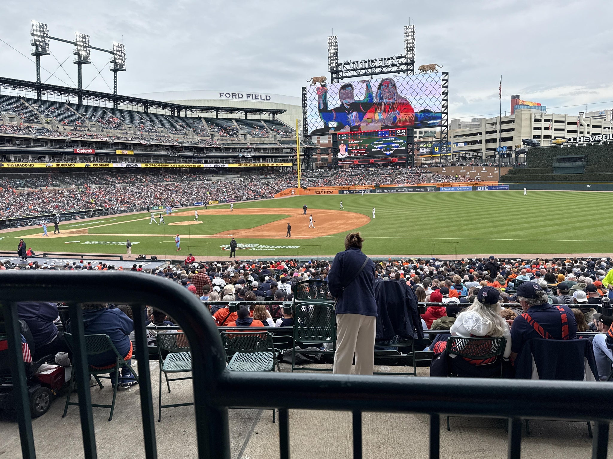 Real Fan View taken from Terrace 118 at Comerica Park by Stacey S