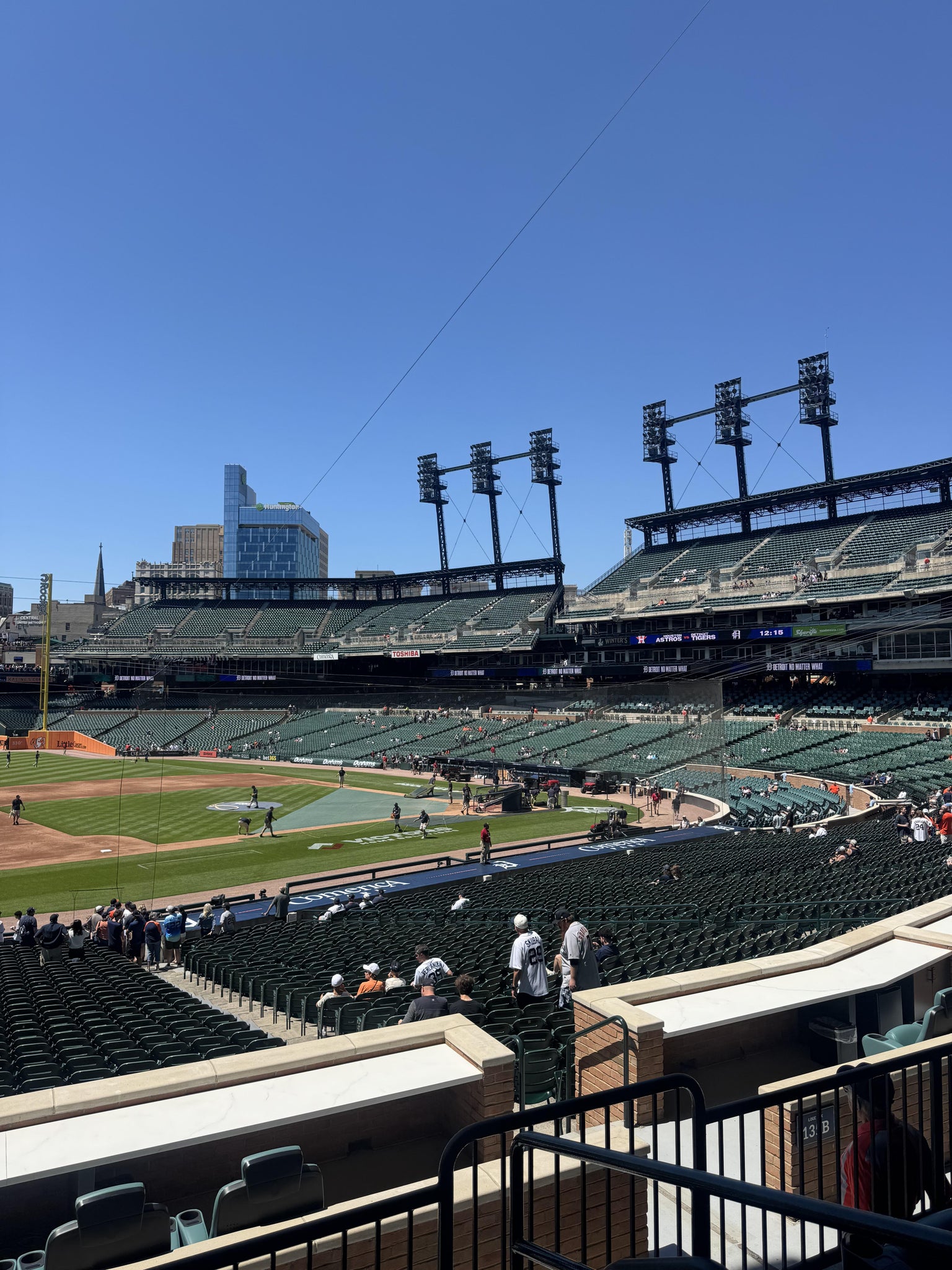 Real Fan View taken from Terrace 136 A at Comerica Park by Ethan M