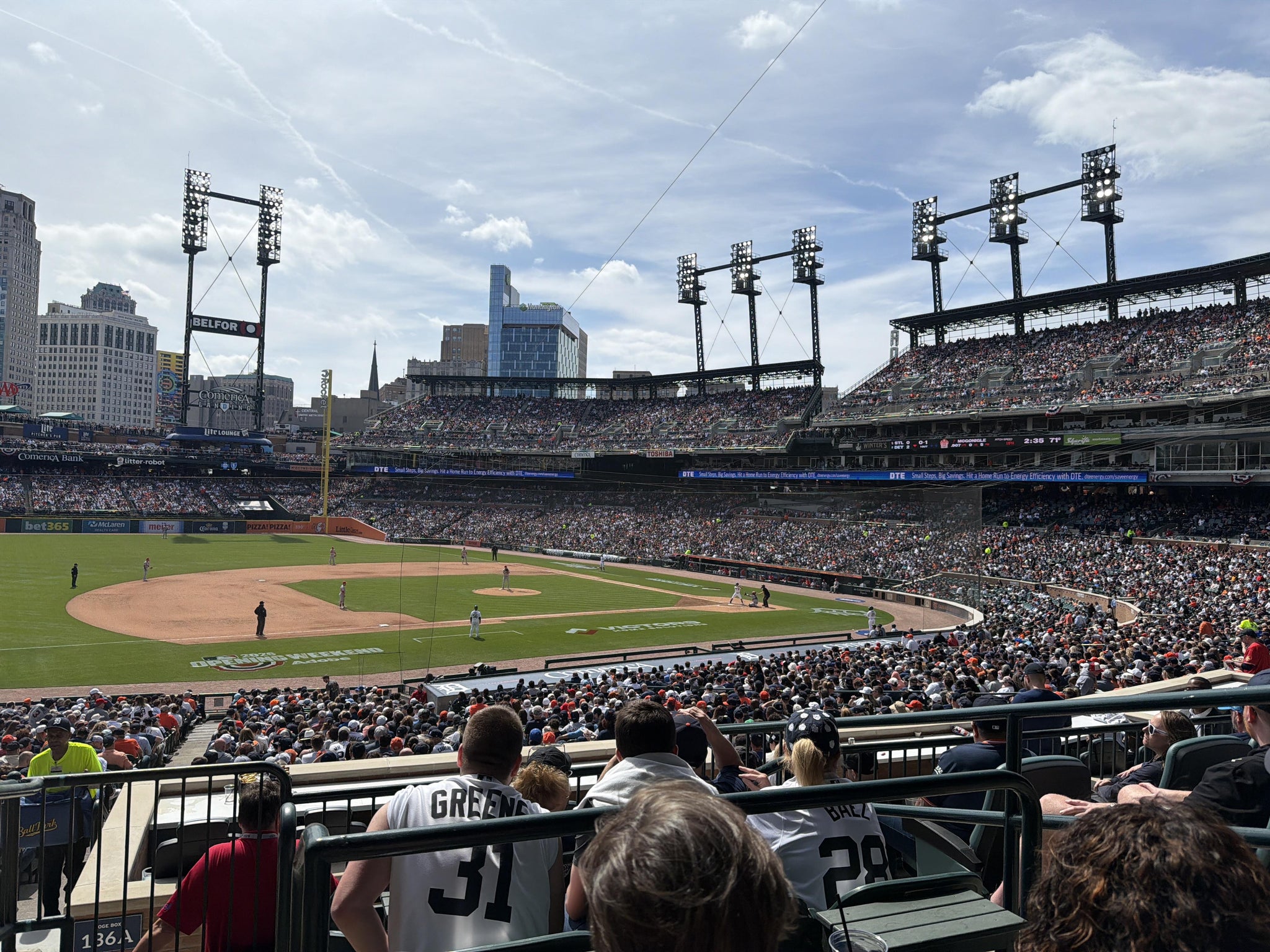 Real Fan View taken from Terrace 136 A at Comerica Park by Matt P