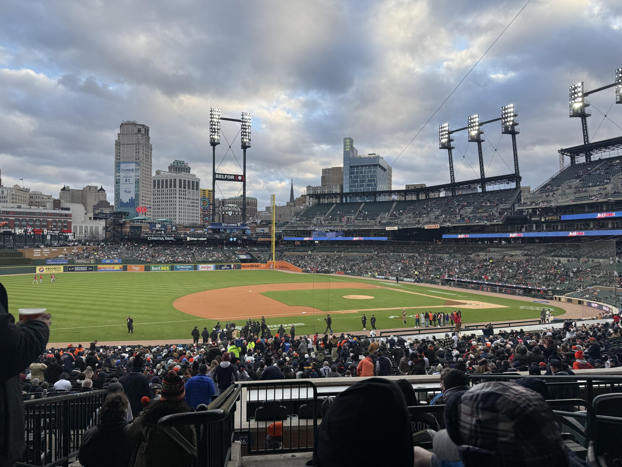 Real Fan View taken from Terrace 136 A at Comerica Park by Mark B