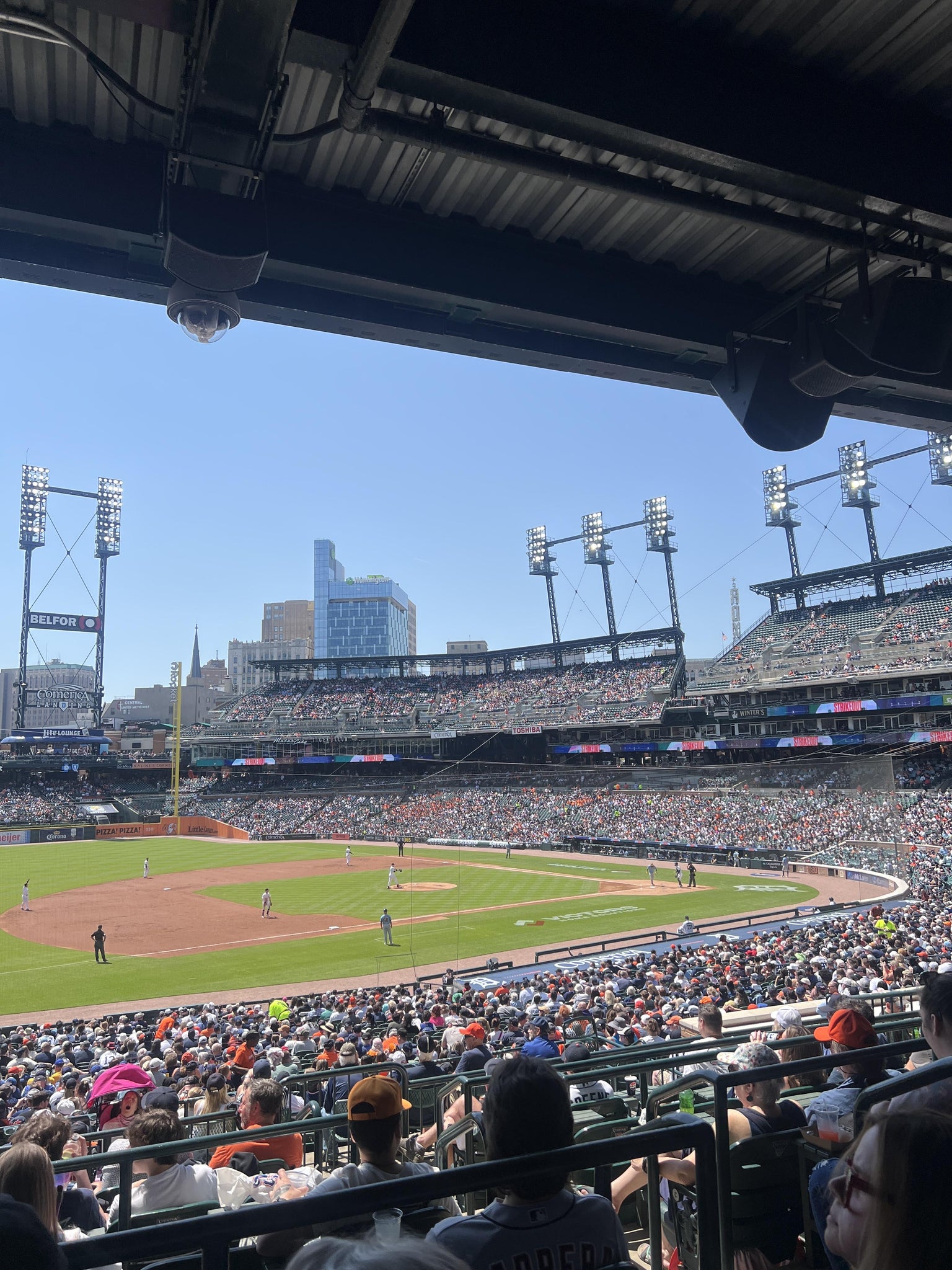 Real Fan View taken from Terrace 137 A at Comerica Park by Cam H