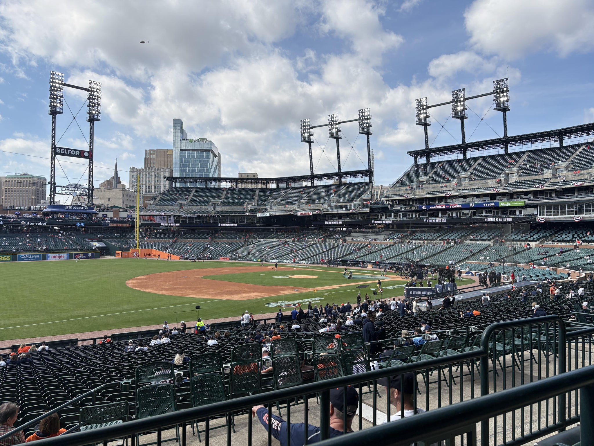 Real Fan View taken from Terrace 138 A at Comerica Park by Mike P