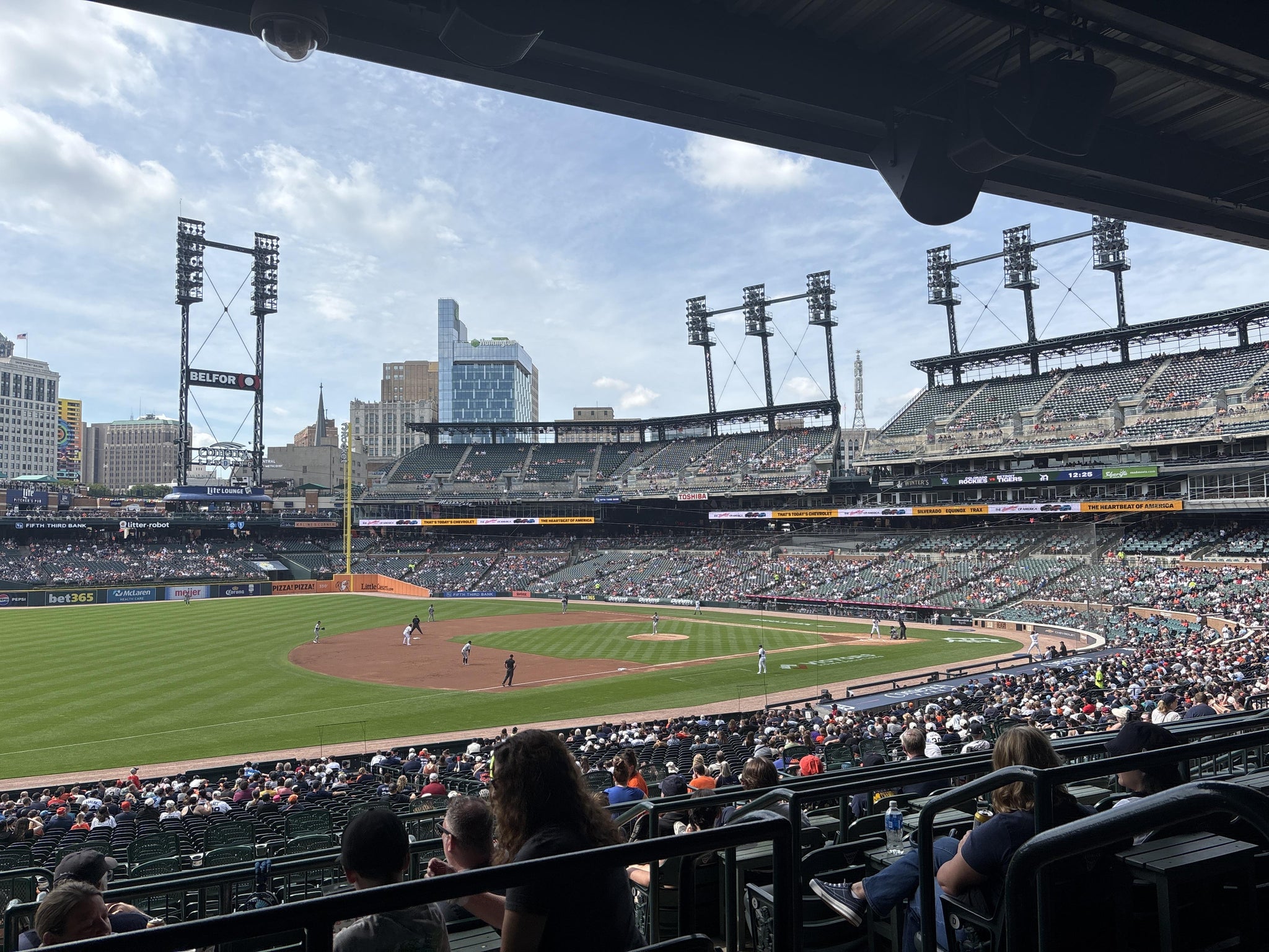 Real Fan View taken from Terrace 138 A at Comerica Park by Tadashi W