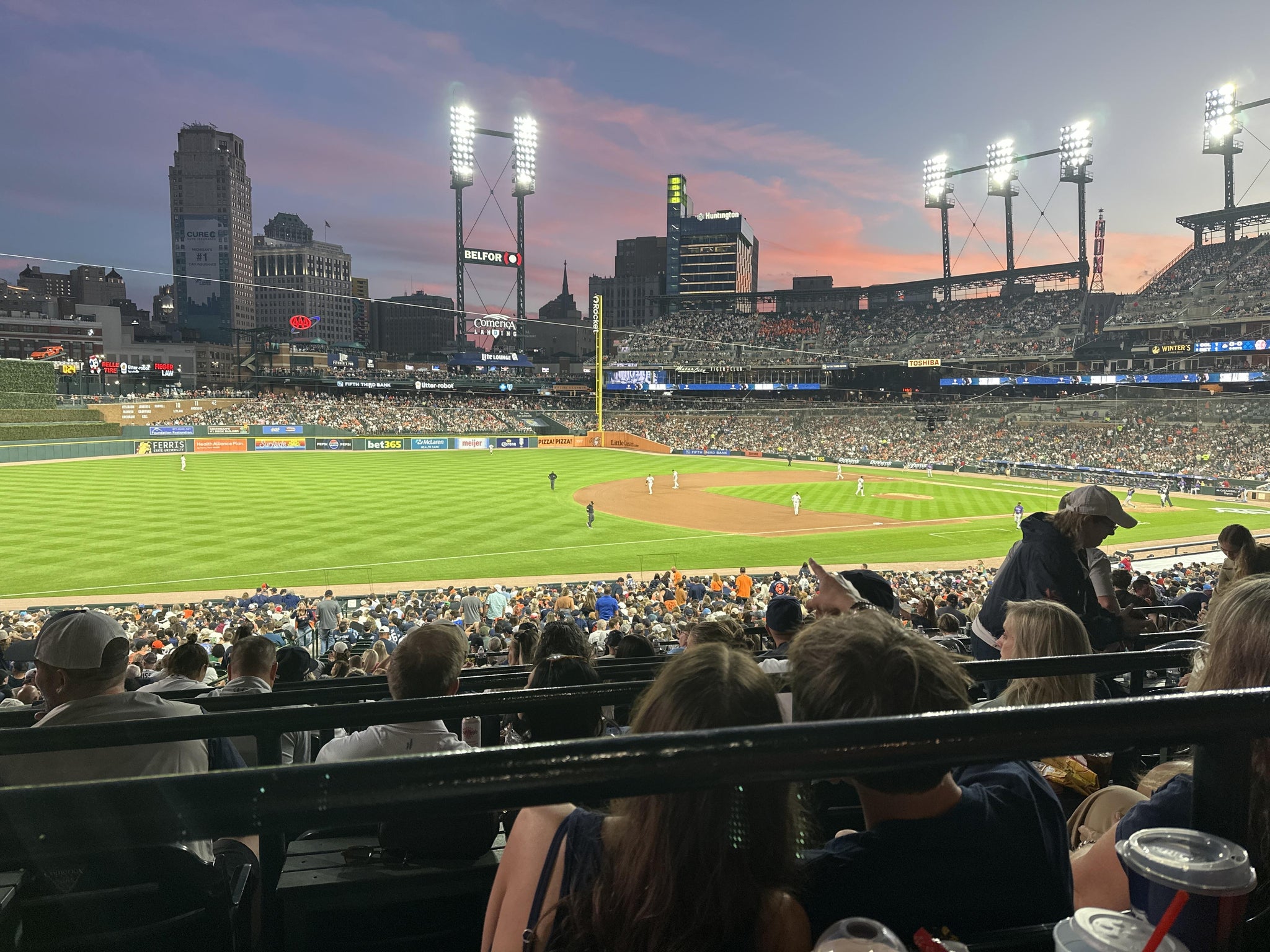 Real Fan View taken from Terrace 138 B at Comerica Park by Julie M