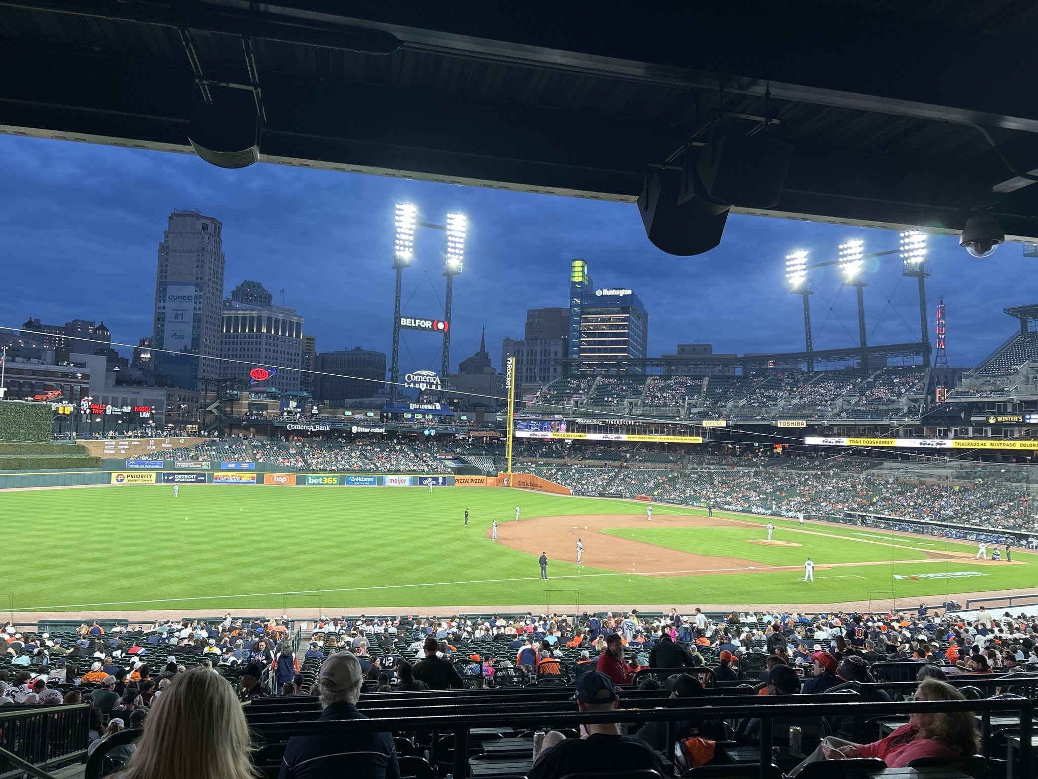 Real Fan View taken from Terrace 138 B at Comerica Park by Keith H