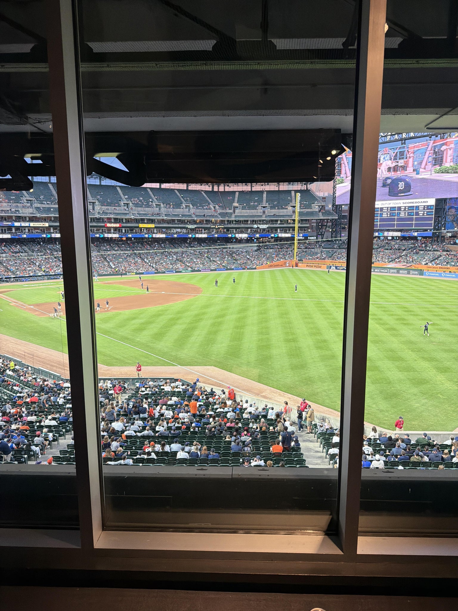 Real Fan View taken from Tiger Club 113 at Comerica Park by Kevin Z