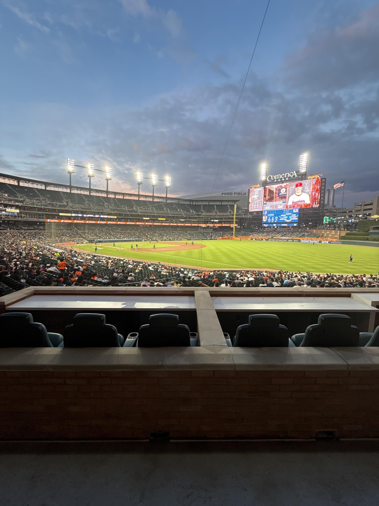 Real Fan View taken from Tiger Club 114 at Comerica Park by Anonymous User