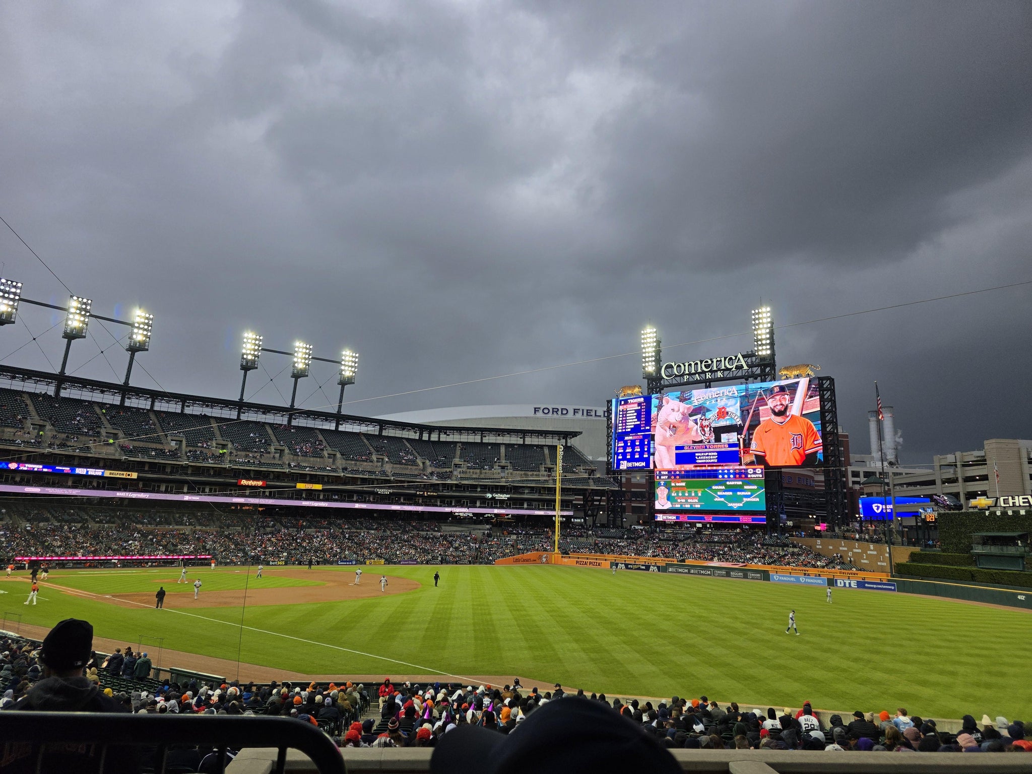 Real Fan View taken from Tiger Club 114 at Comerica Park by Robert P