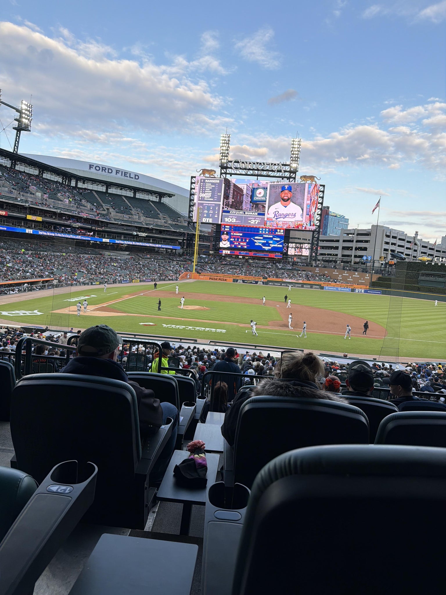 Real Fan View taken from Tiger DEN 121 at Comerica Park by Annaliese S