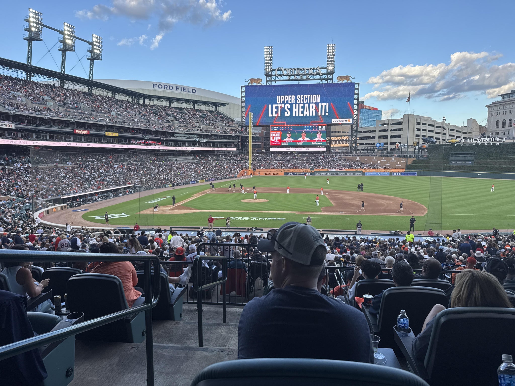 Real Fan View taken from Tiger DEN 121 at Comerica Park by Zach A