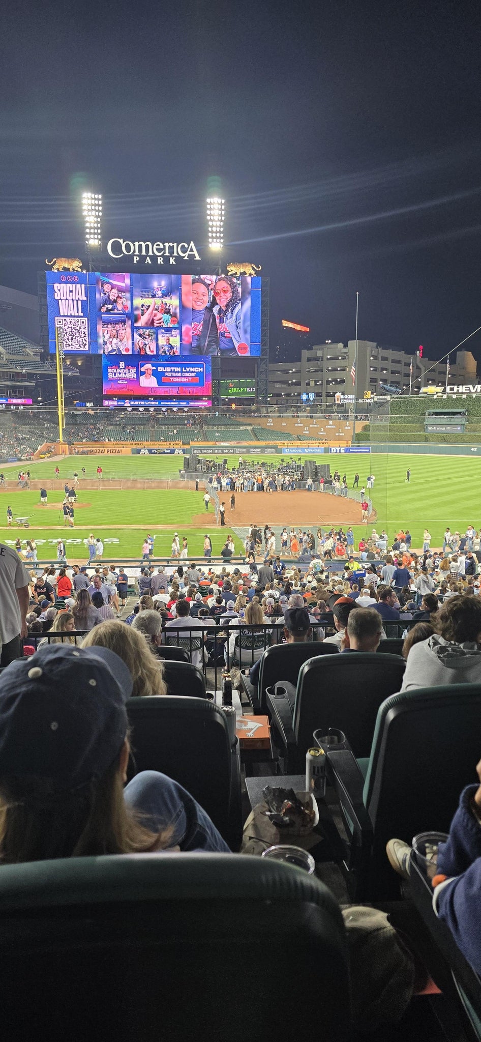 Real Fan View taken from Tiger DEN 121 at Comerica Park by Jay S