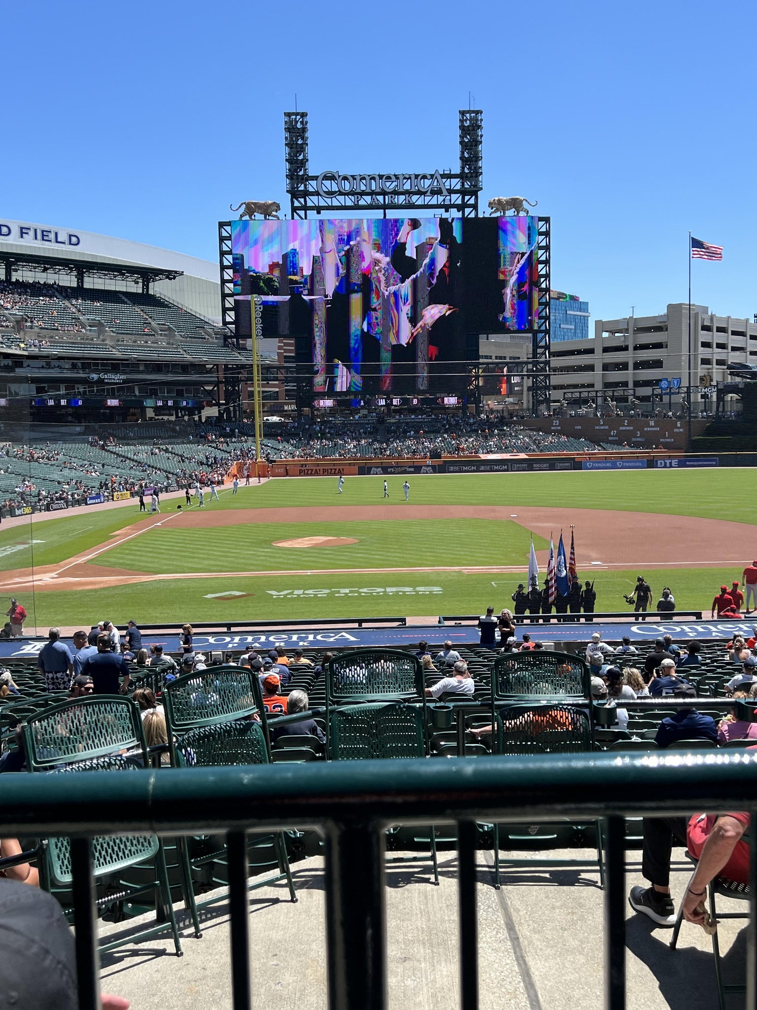 Real Fan View taken from Tiger DEN 122 at Comerica Park by Kathleen A