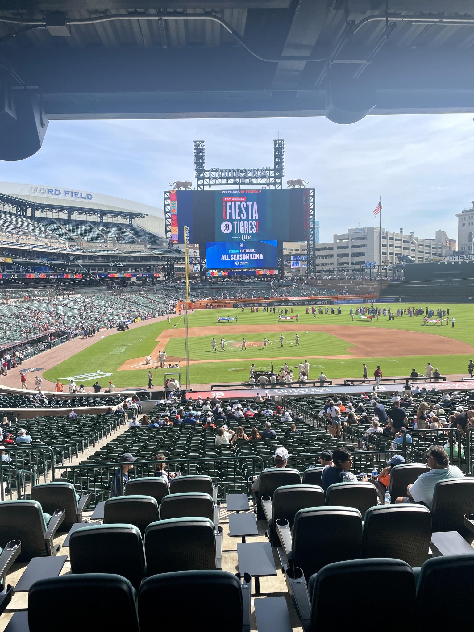Real Fan View taken from Tiger DEN 123 at Comerica Park by Terri P