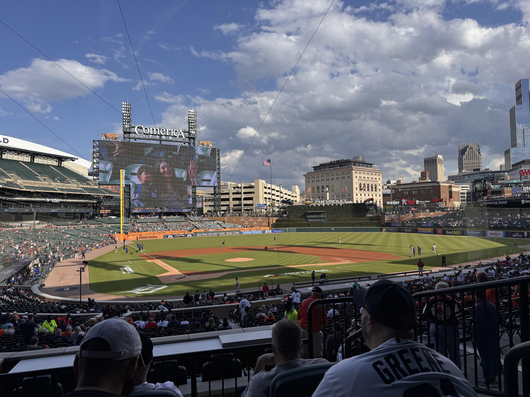 Real Fan View taken from Tiger DEN 125 A at Comerica Park by Susan B