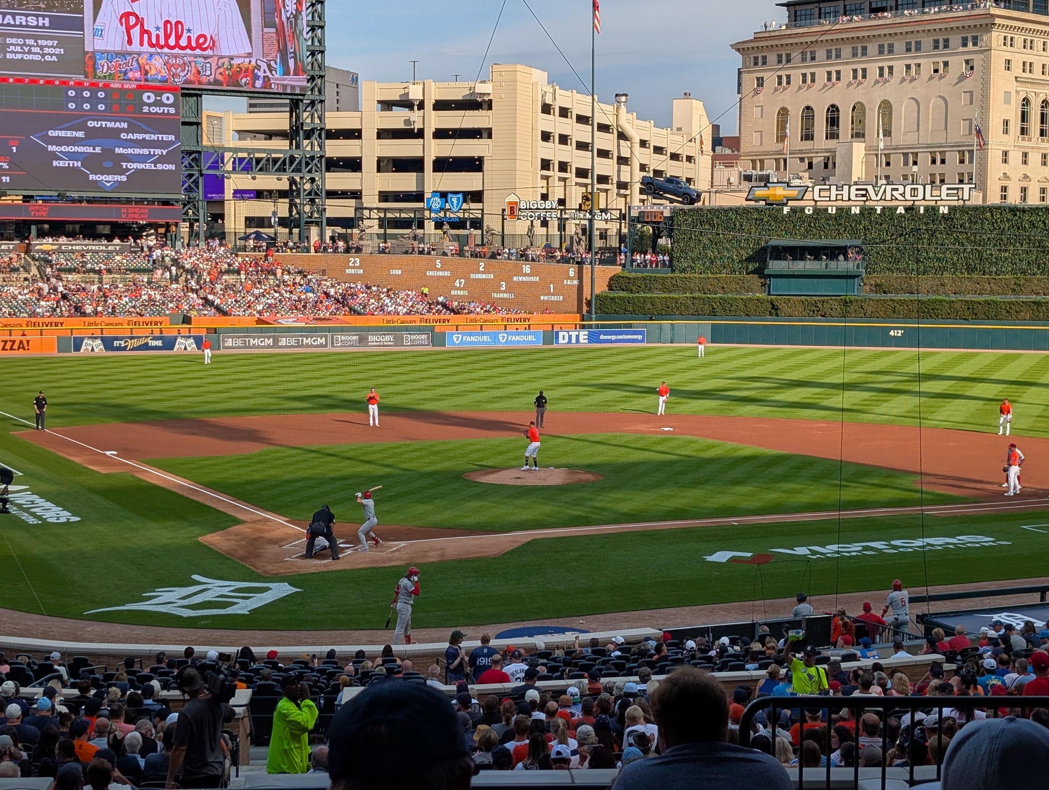 Real Fan View taken from Tiger DEN 125 B at Comerica Park by Jennifer S
