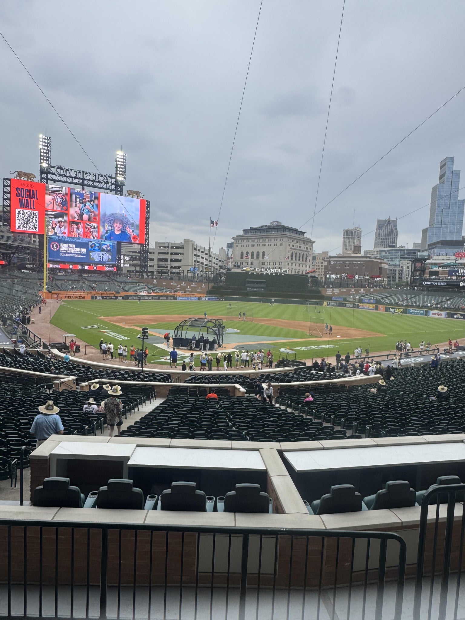 Real Fan View taken from Tiger DEN 126 at Comerica Park by Walter B
