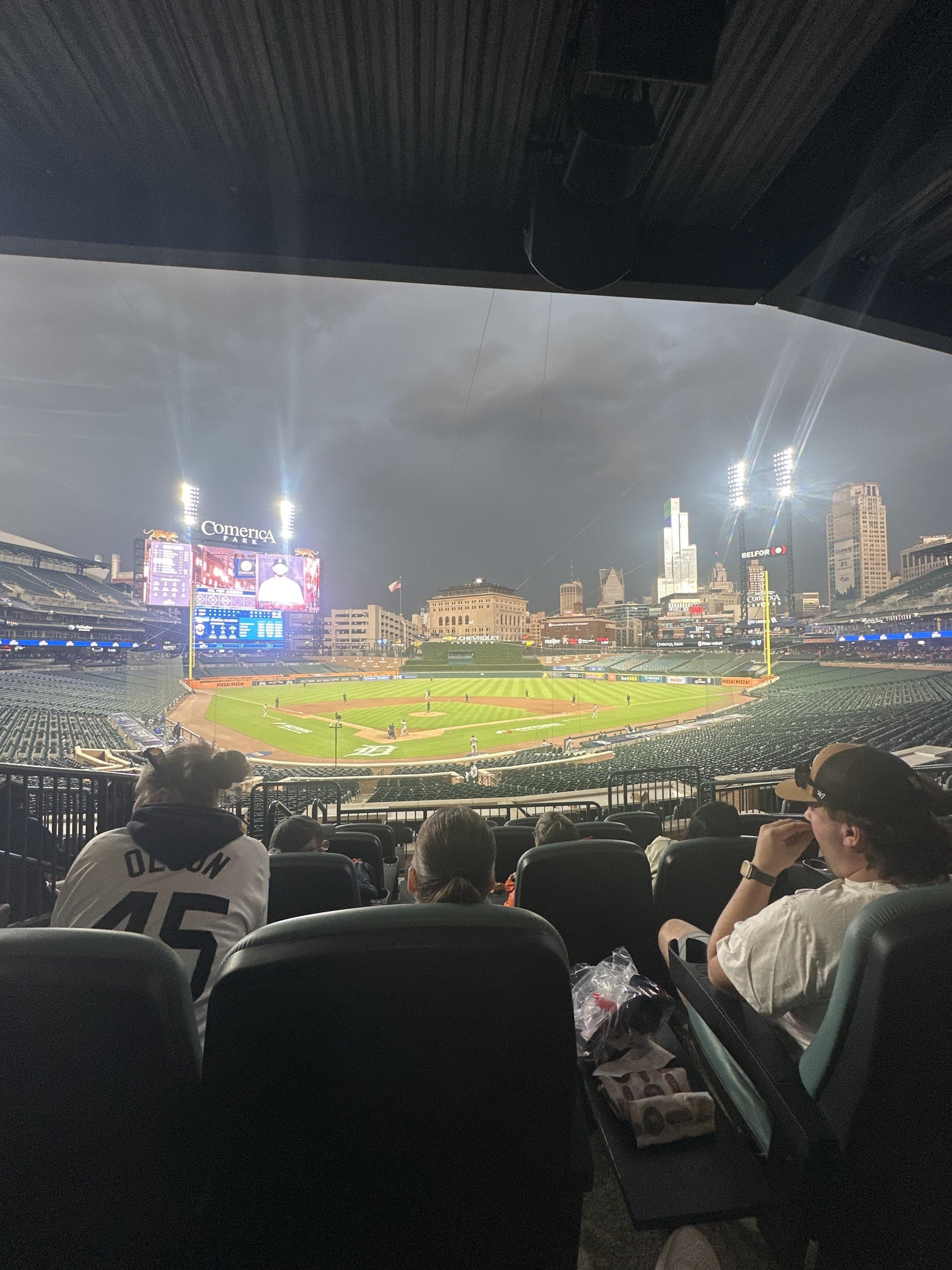 Real Fan View taken from Tiger DEN 126 at Comerica Park by Max B
