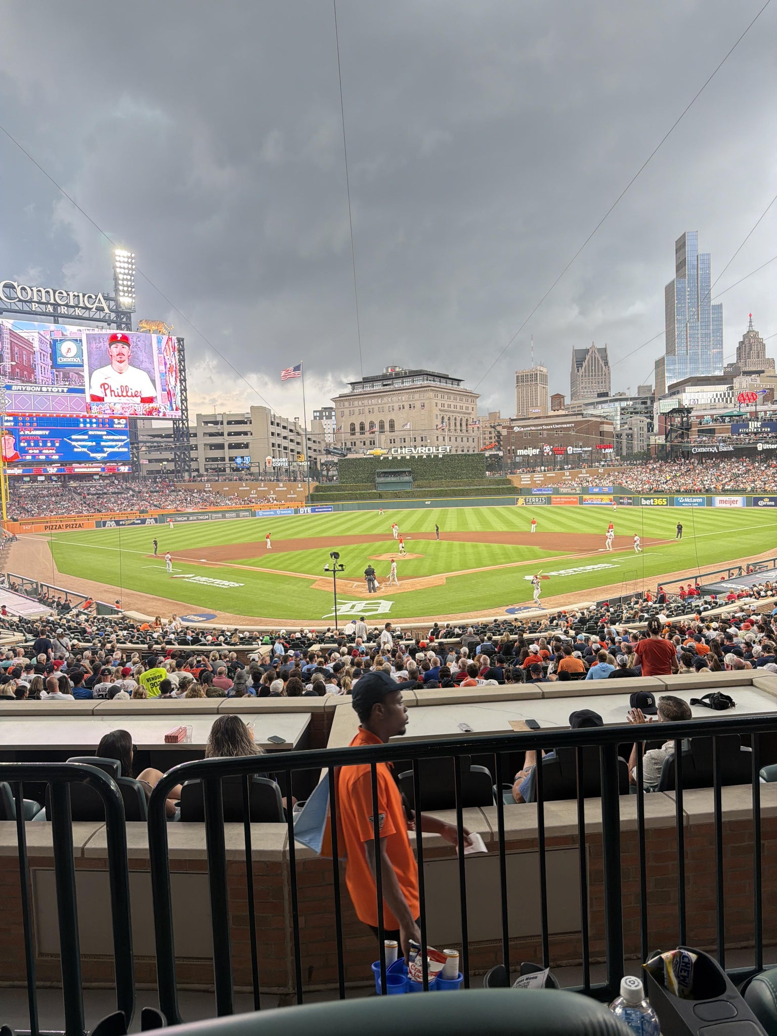 Real Fan View taken from Tiger DEN 127 A at Comerica Park by Erik S