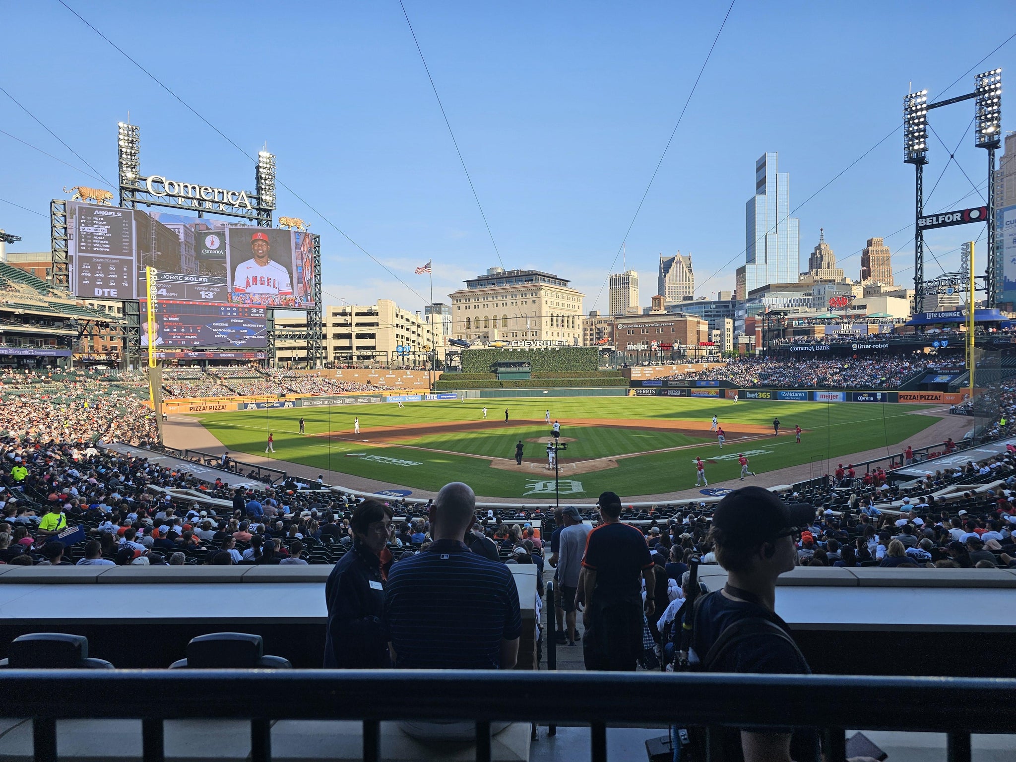 Real Fan View taken from Tiger DEN 127 B at Comerica Park by Evan j J