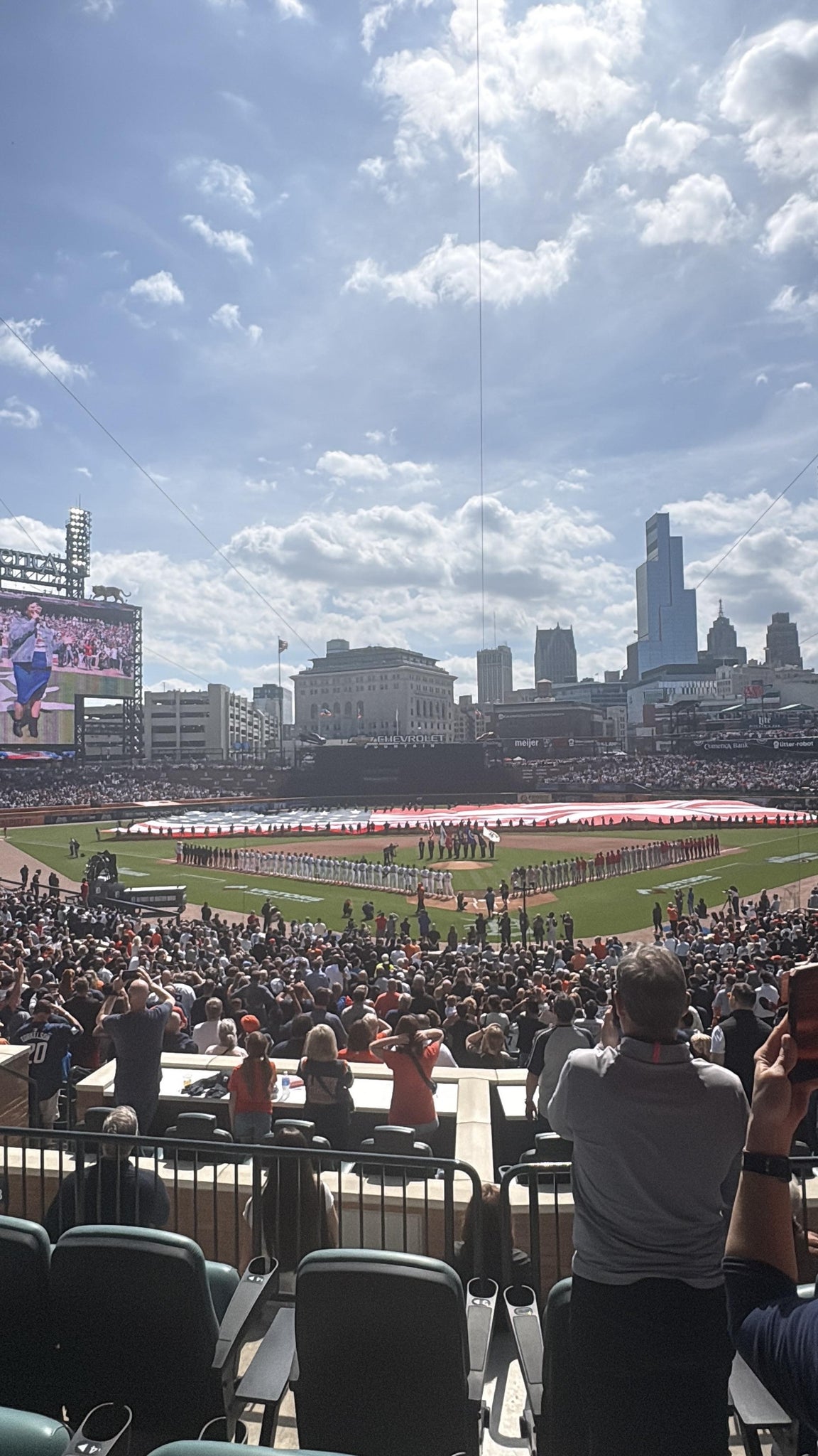 Real Fan View taken from Tiger DEN 128 at Comerica Park by Christopher M