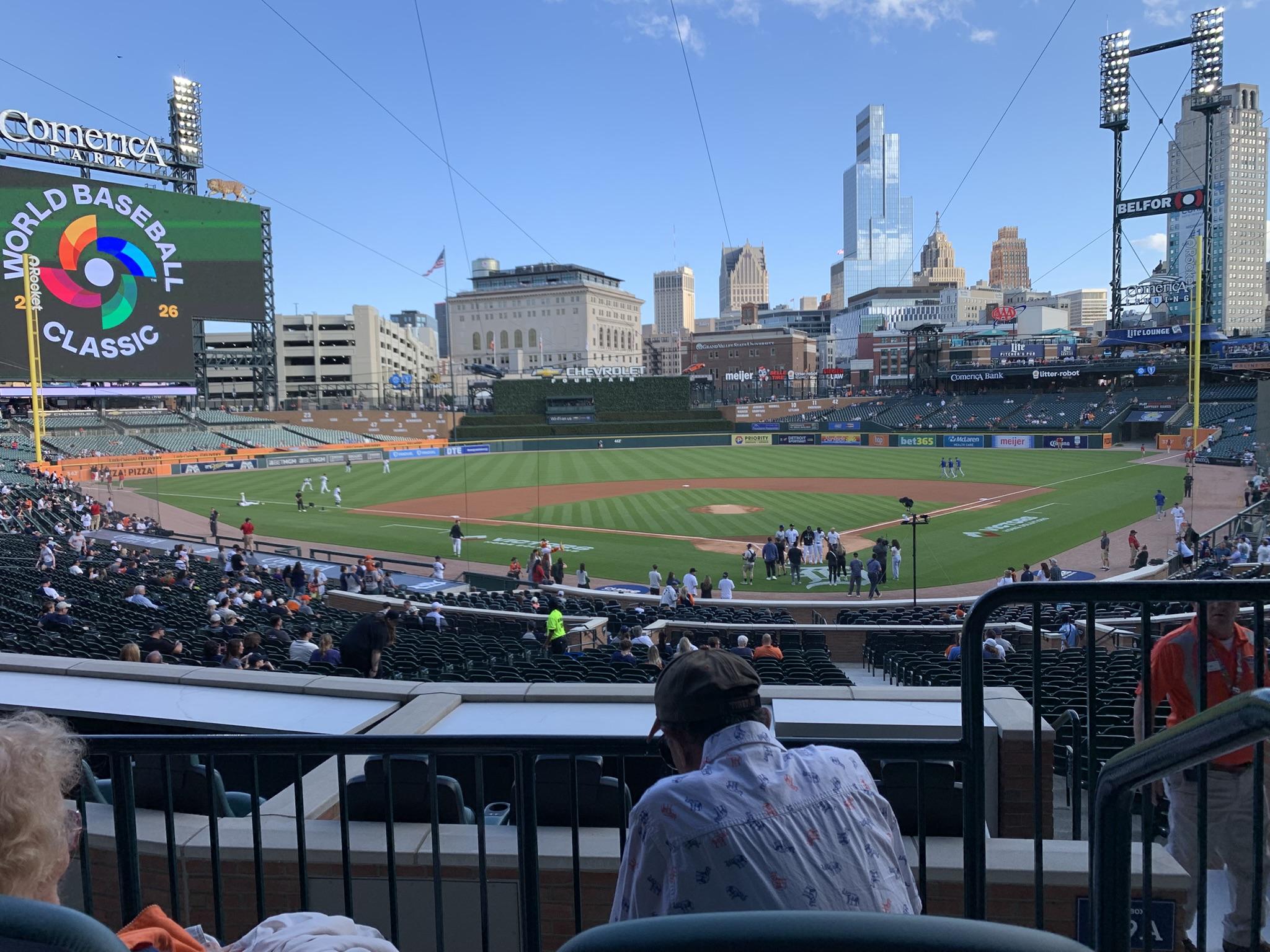 Real Fan View taken from Tiger DEN 129 A at Comerica Park by Jeffrey S