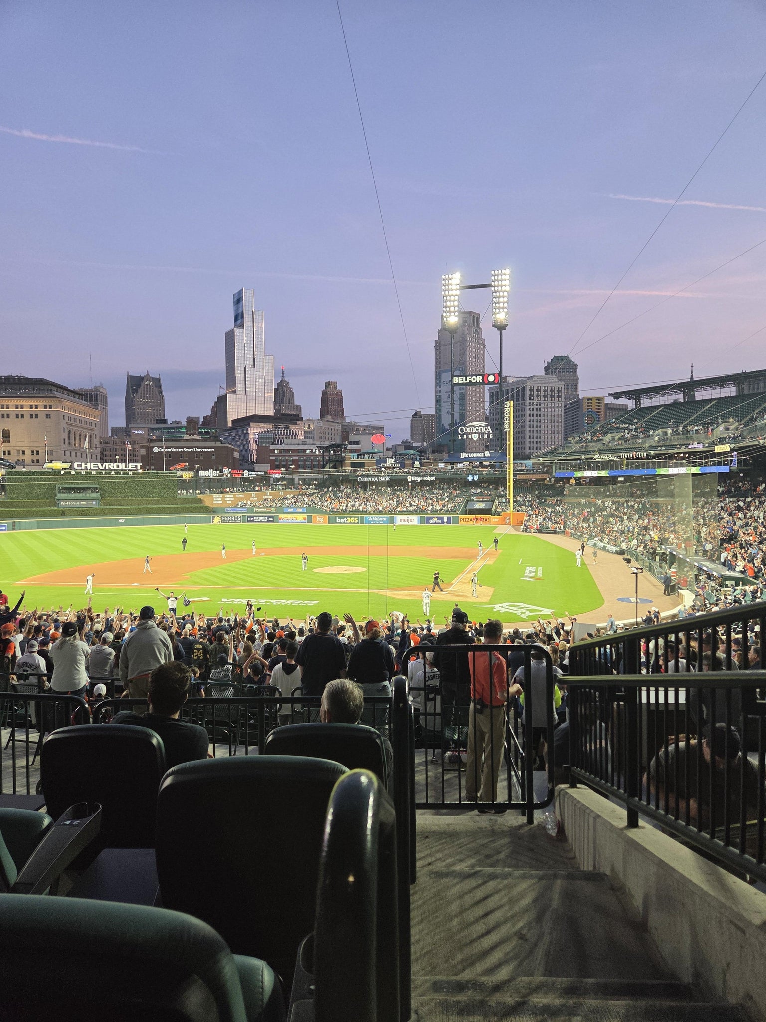 Real Fan View taken from Tiger DEN 131 A at Comerica Park by Jesse M