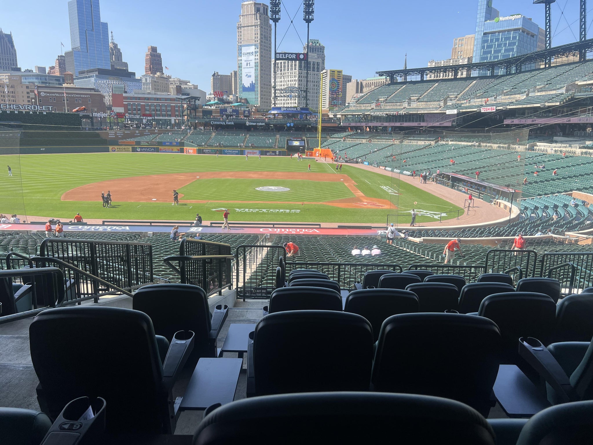 Real Fan View taken from Tiger DEN 132 at Comerica Park by Jared P