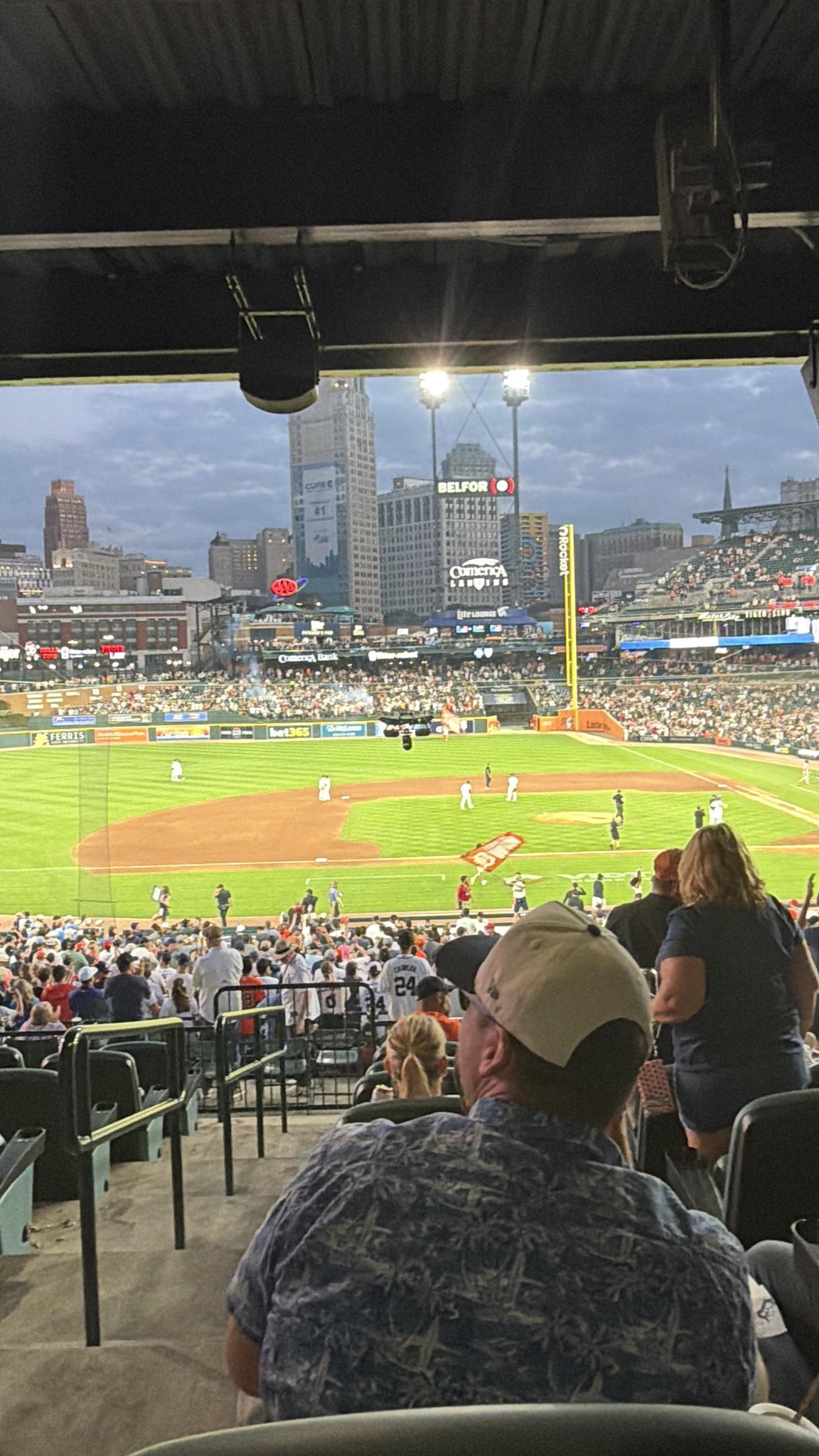 Vue réelle des fans prise de la Tiger DEN 133 B au site Comerica Park par Robert  B