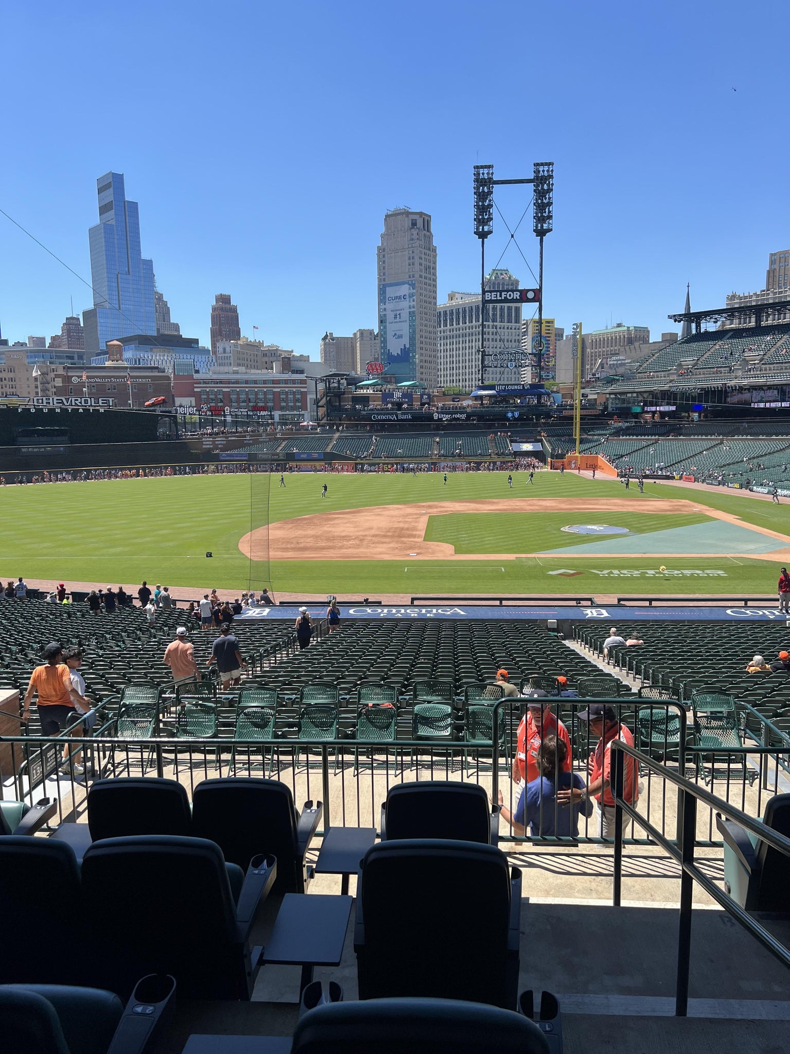 Real Fan View taken from Tiger DEN 134 at Comerica Park by Collin C