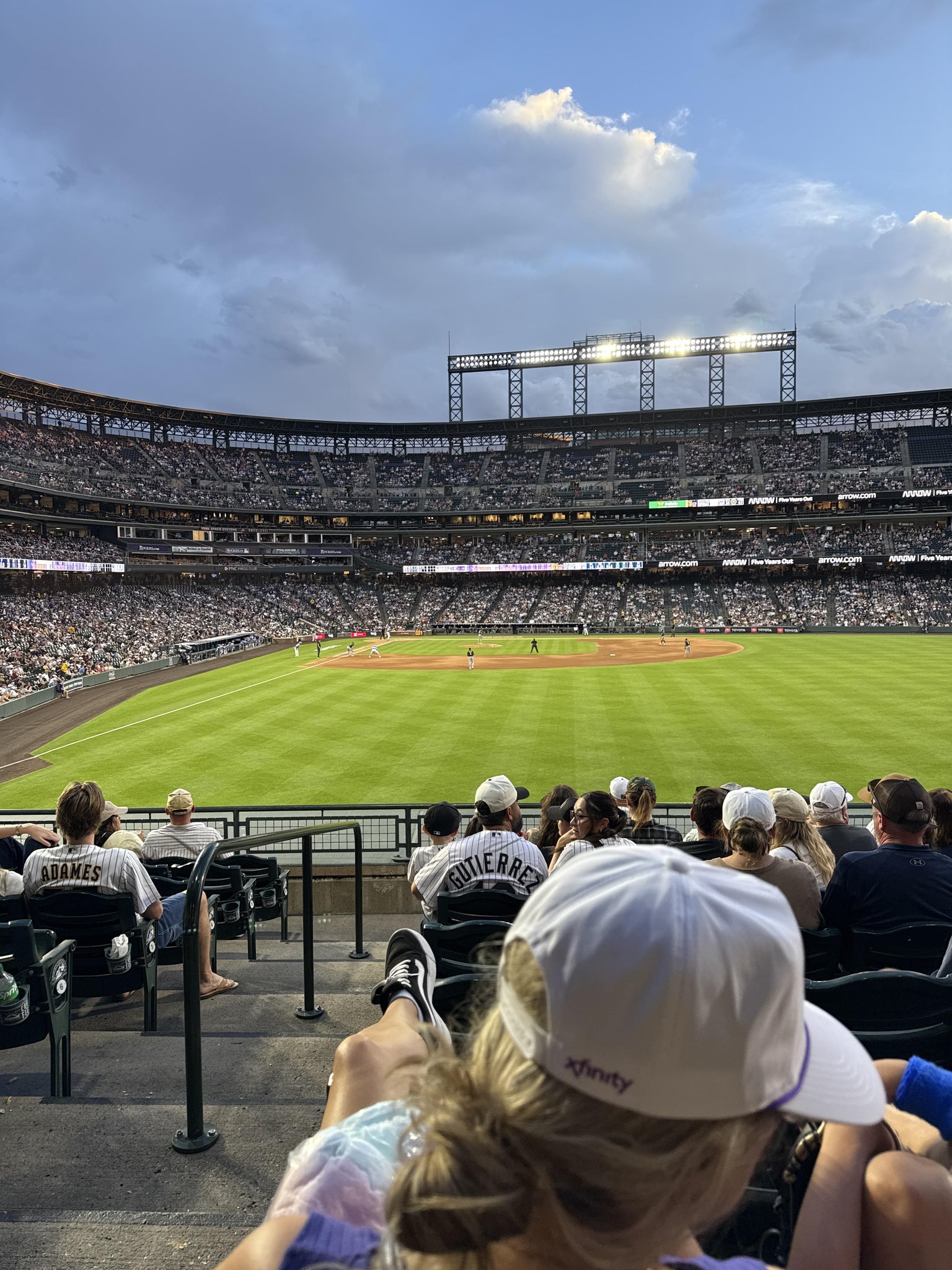 Real Fan View taken from Section 106 at Coors Field by Brad R