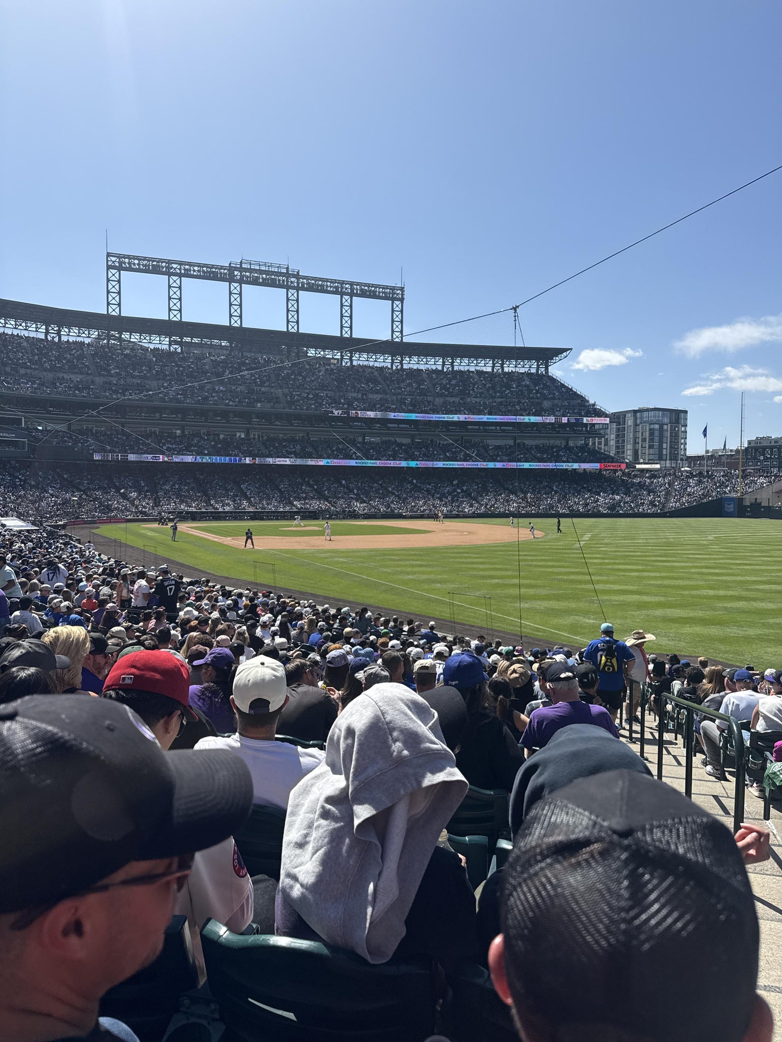 Real Fan View taken from Section 113 at Coors Field by Katherine H