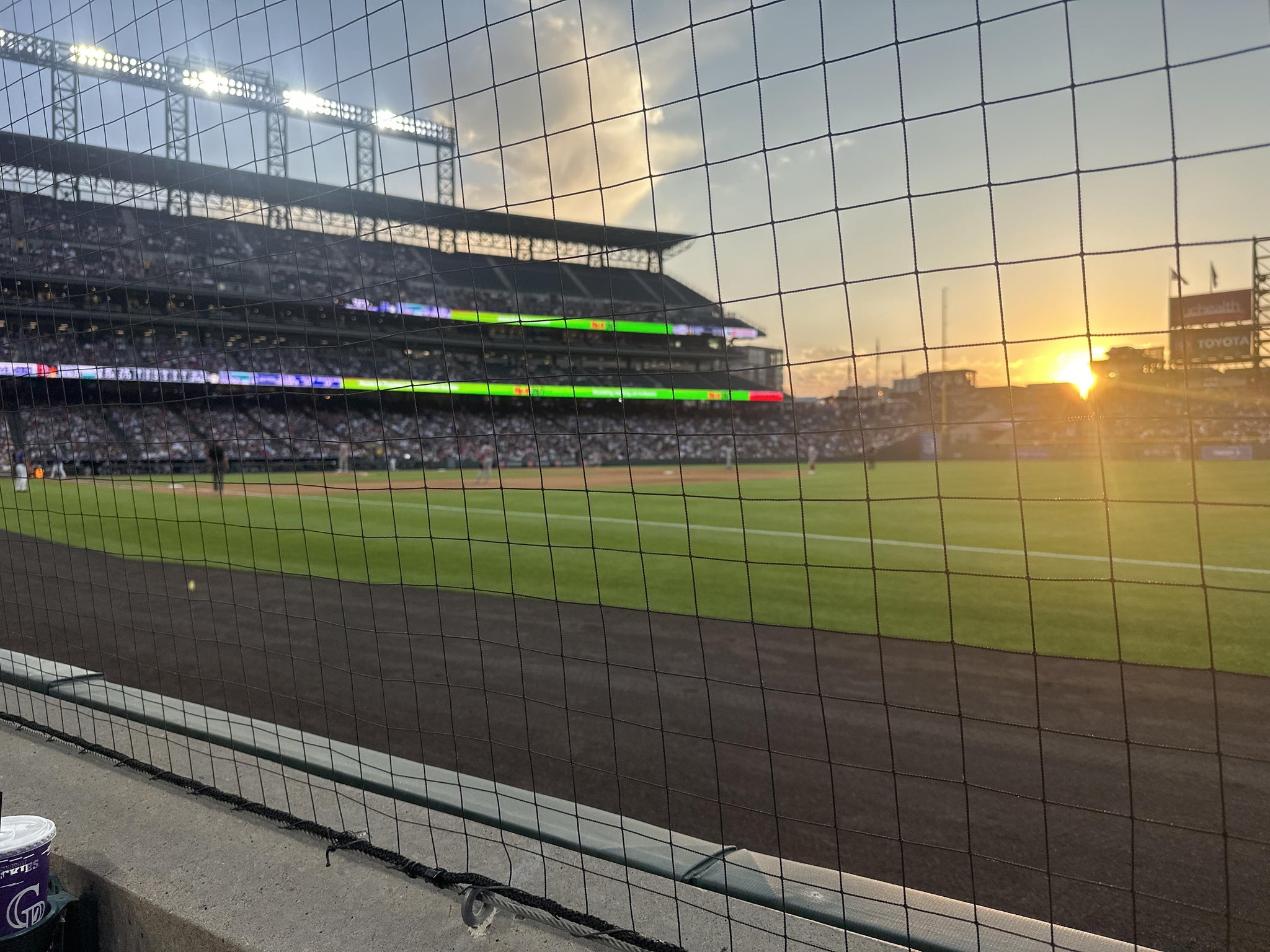 Real Fan View taken from Section 117 at Coors Field by Amanda K