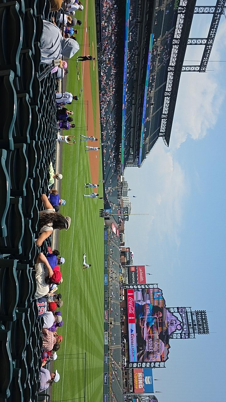 Real Fan View taken from Section 117 at Coors Field by Michaela S