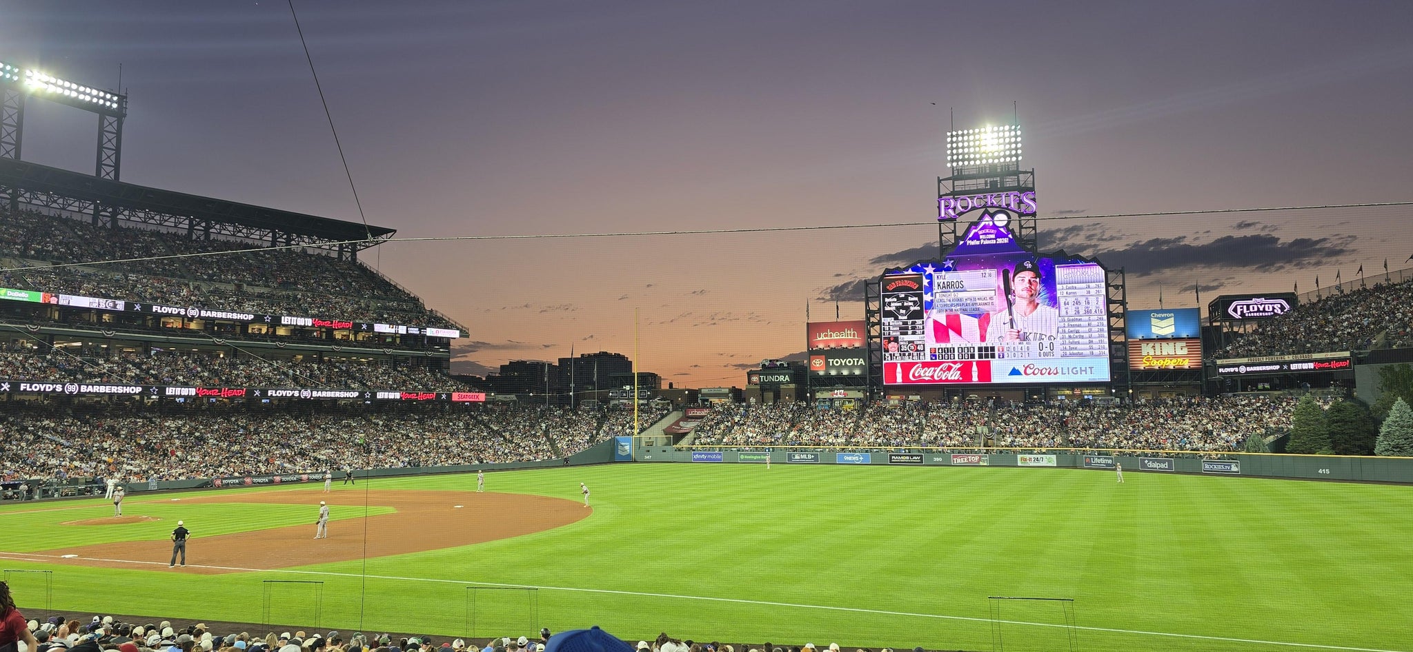 Real Fan View taken from Section 117 at Coors Field by Tony W