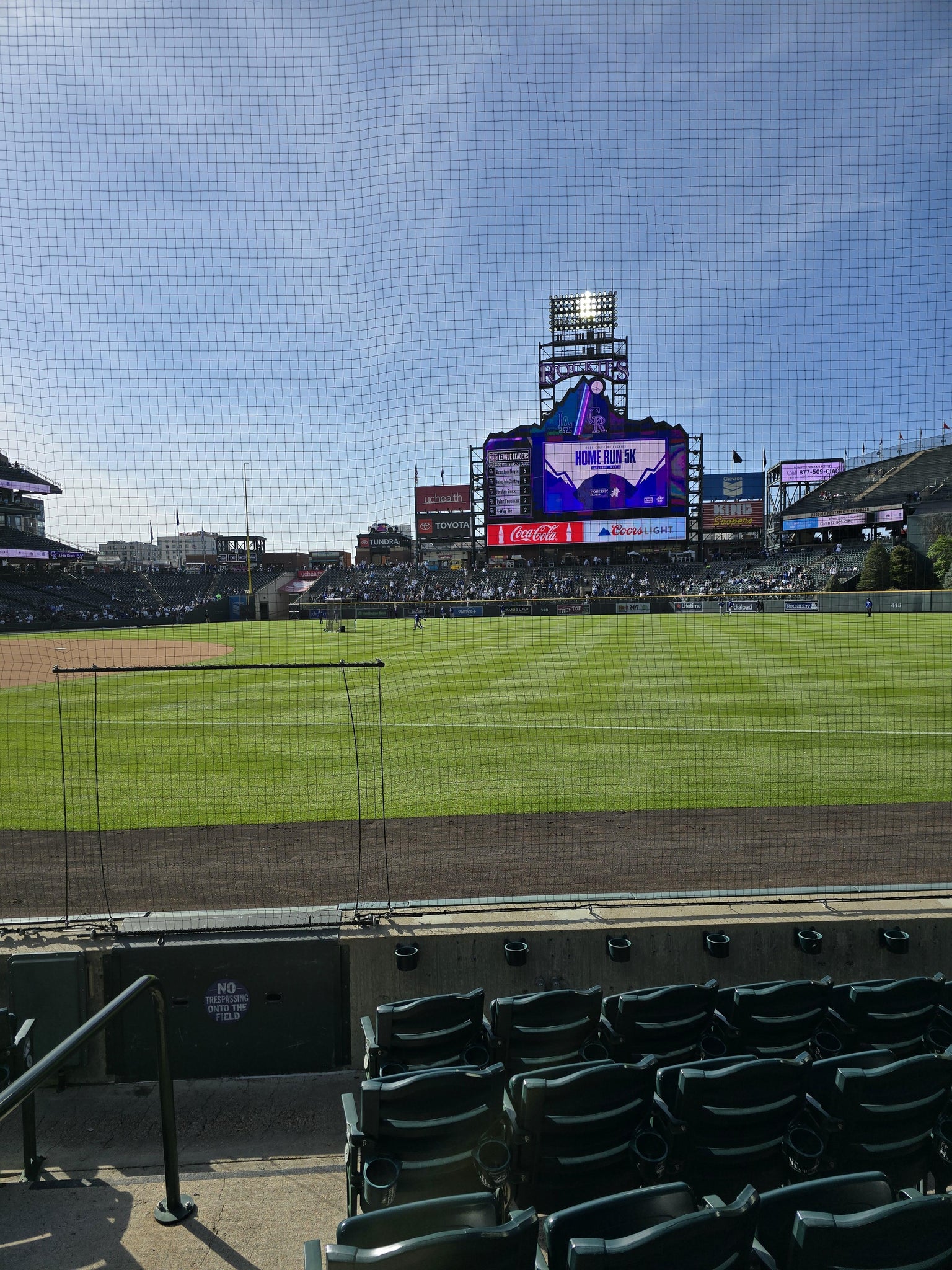 Real Fan View taken from Section 117 at Coors Field by Stephen C